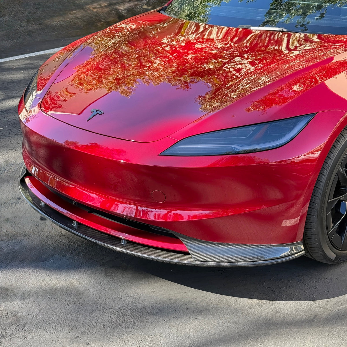 Red Molded Rpm 2024+ | Model 3 Futura Front lip - Real Molded Carbon Fiber – RPM TESLA ...