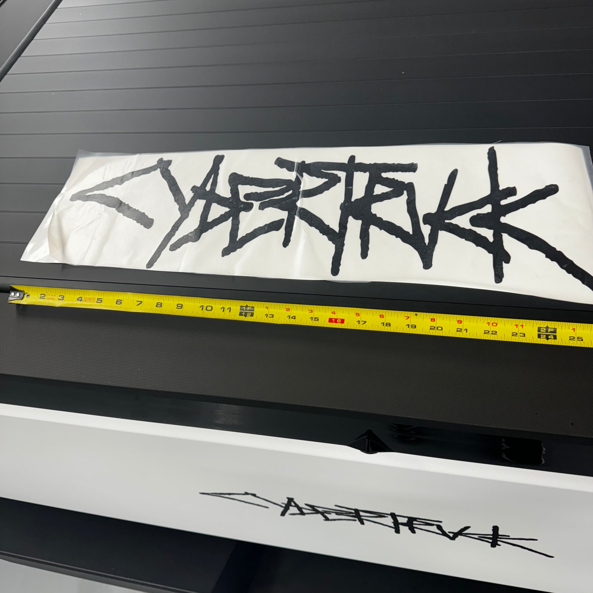 Cybertruck / Cyberbeast Tailgate Vinyl Logo Decal - Variety*