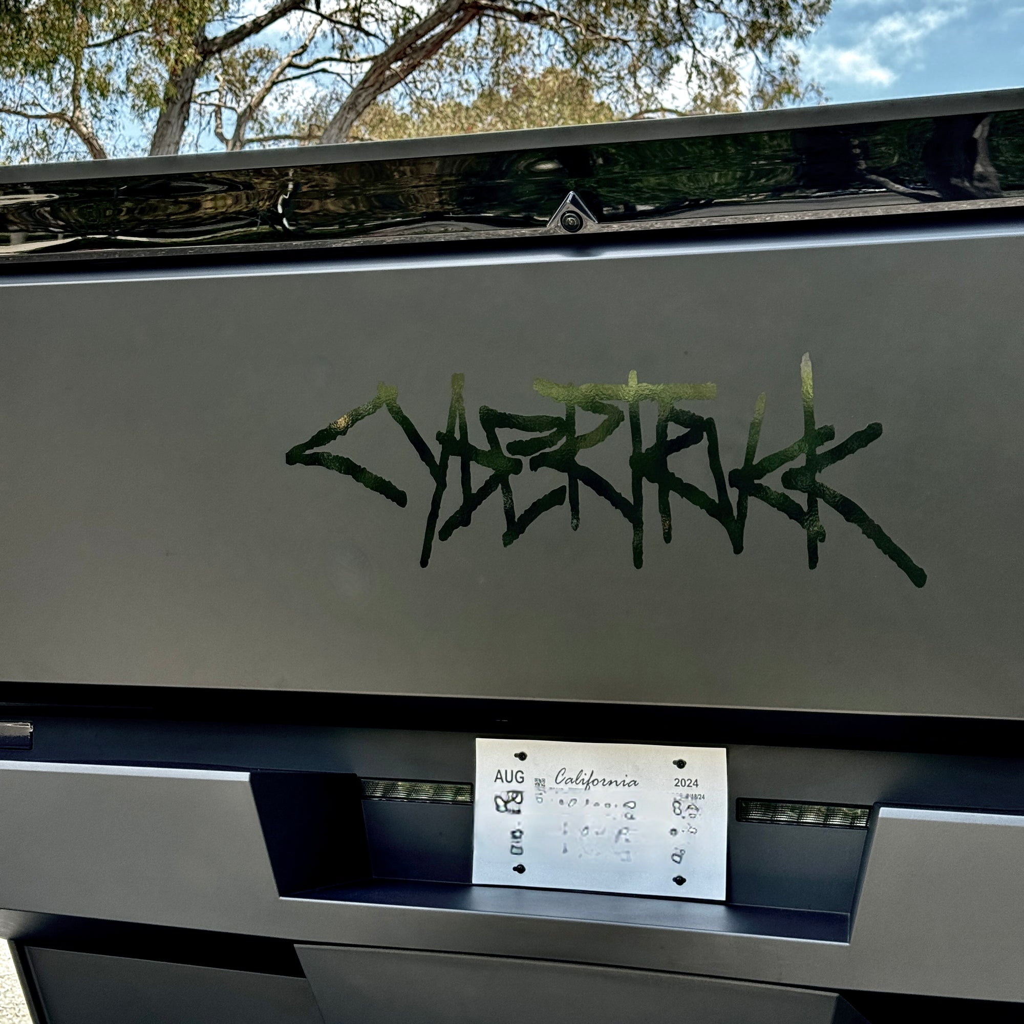 Cybertruck / Cyberbeast Tailgate Vinyl Logo Decal - Variety*