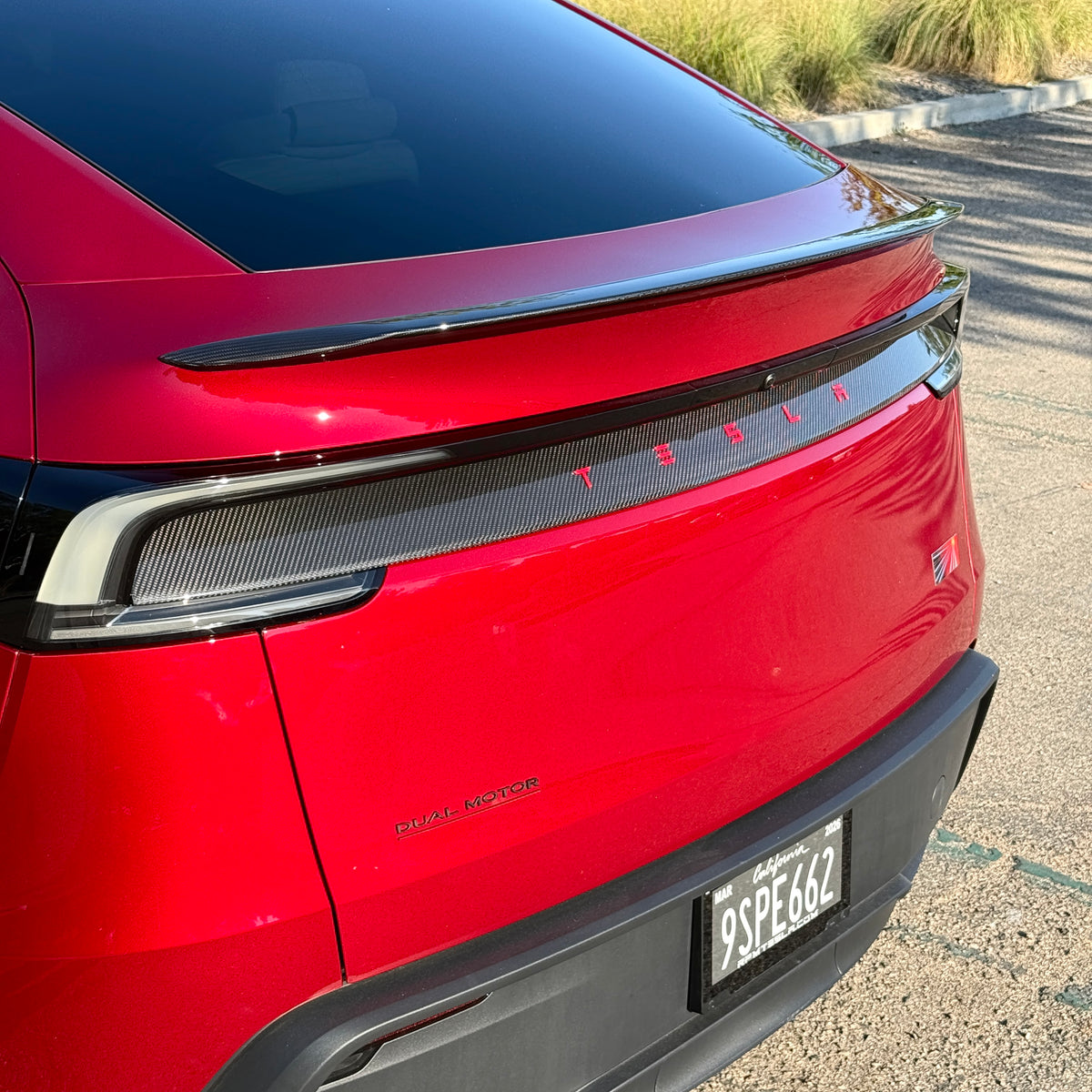 2026+ | Model Y Juniper Refreshed Tailgate Applique - Real Dry Molded ...