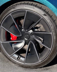2024+ | Model 3 Performance 20" Warp Wheel Carbon Fiber Look Outer Rim Spoke PPF Overlay - 20 Piece Kit