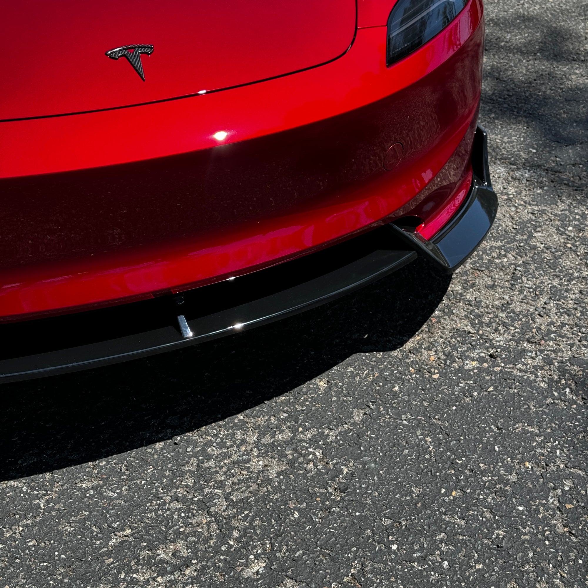 2024+ | Model 3 Viento Front Lip Spoiler ABS Plastic (3 Piece) - Variety*