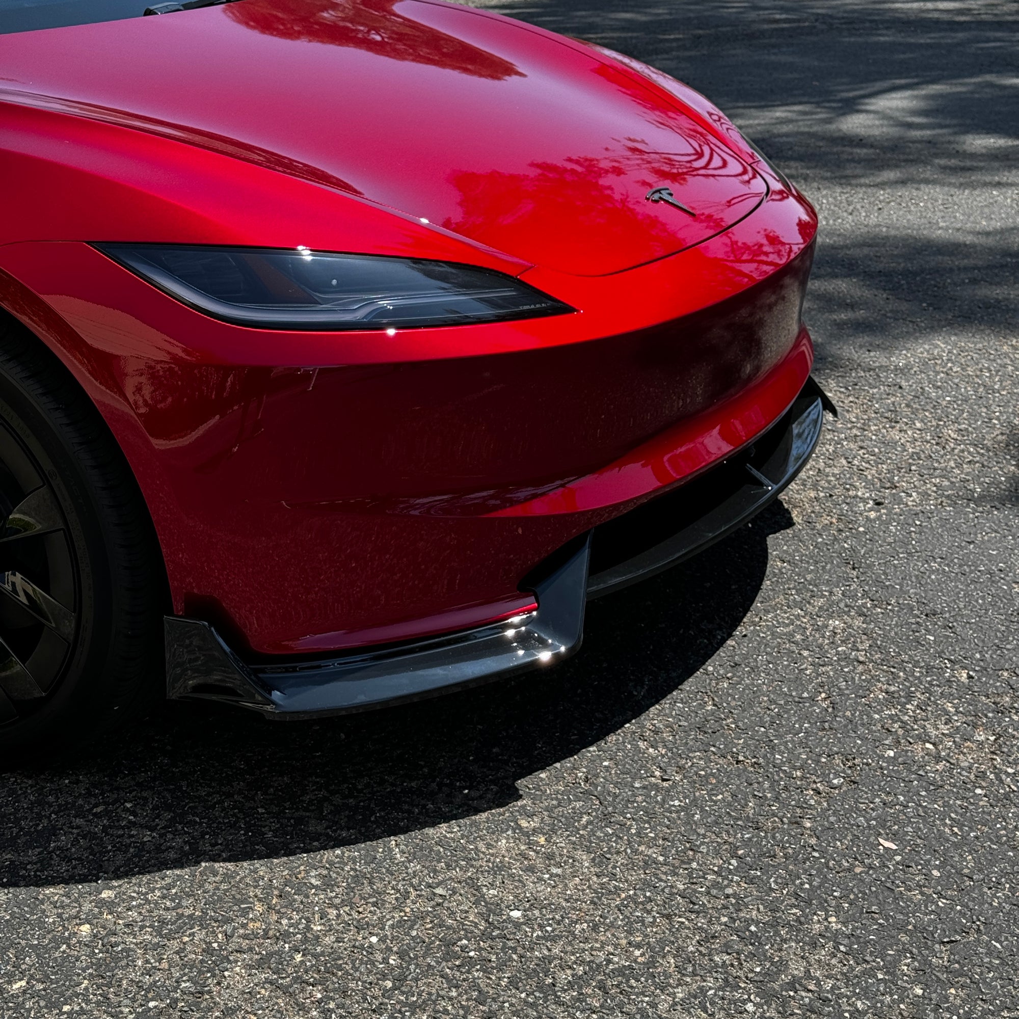 2024+ | Model 3 Viento Front Lip Spoiler ABS Plastic (3 Piece) - Variety*