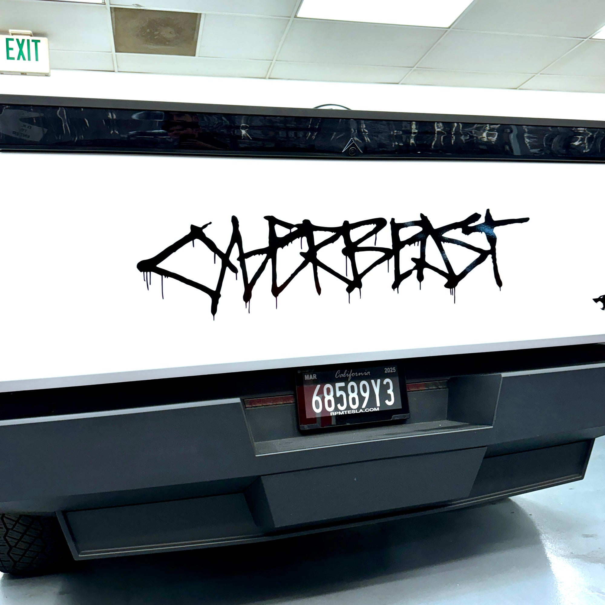 Cybertruck / Cyberbeast Tailgate Vinyl Logo Decal - Variety*