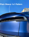 2026+ | Model Y Juniper "Plain Weave" Wide Performance Style Spoiler - Real Dry Molded Carbon Fiber