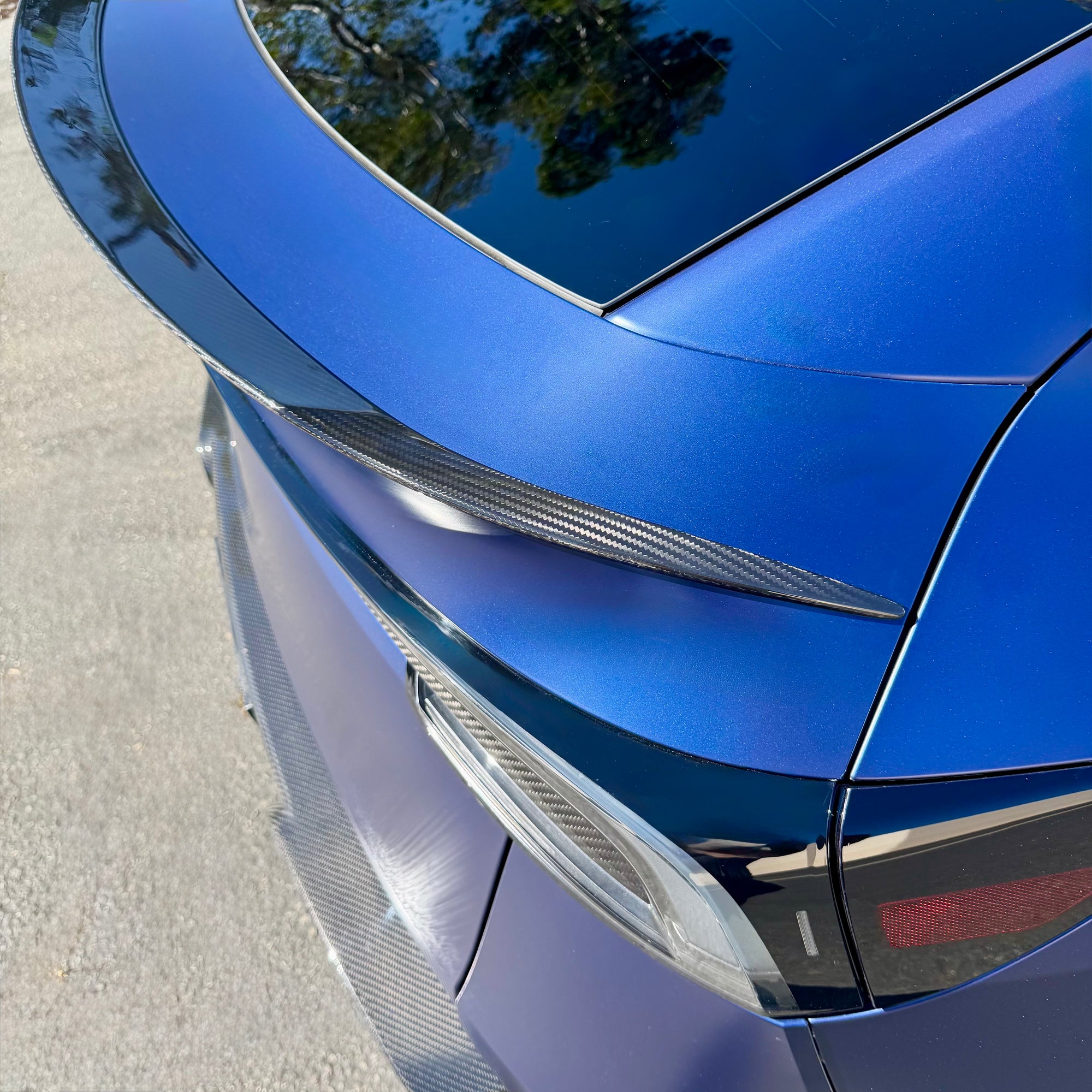 2026+ | Model Y Juniper Refreshed Wide Performance Style Spoiler - Real Dry Molded Carbon Fiber