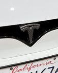 2016-2025 |  Model S Front T Logo Overlay - Real Dry Molded Carbon Fiber