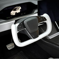 2021+ | Model S & X Original TESLA Factory Yoke Heated Steering Wheel - Leather or Alcantara