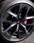 2026+ | Model Y Performance 21’’ Arachnid 2.0 Wheel Carbon Fiber Look Outer Rim Spoke PPF Overlay - 20 Piece Kit