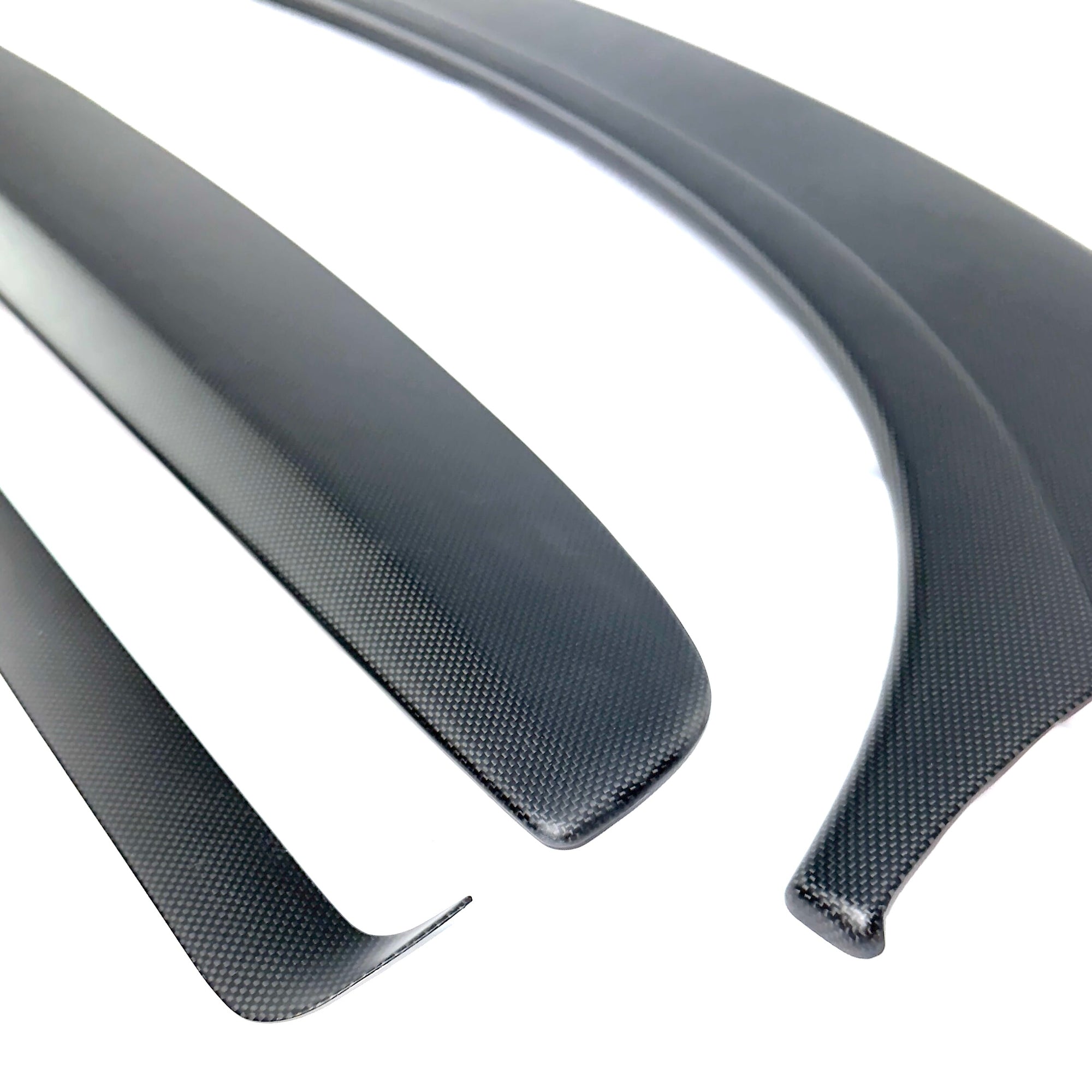 2024+ | Model 3 Highland Refreshed &quot;Plain Weave&quot; (Performance Look) Full Interior Carbon Fiber Kit Bundles (20 Pieces) - Real Dry Molded Carbon Fiber