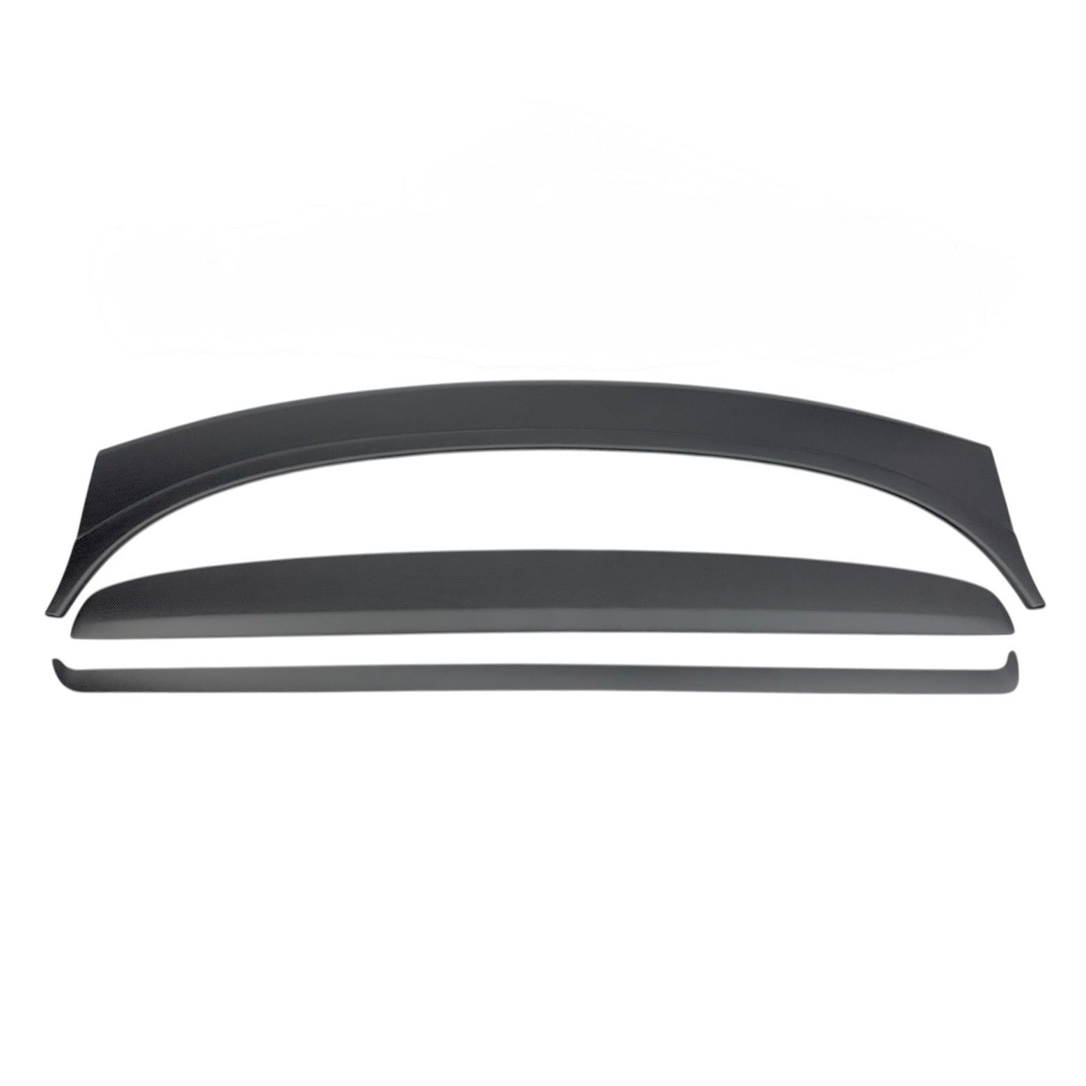 2024+ | Model 3 Highland Refreshed &quot;Plain Weave&quot; (Performance Look) Full Interior Carbon Fiber Kit Bundles (20 Pieces) - Real Dry Molded Carbon Fiber