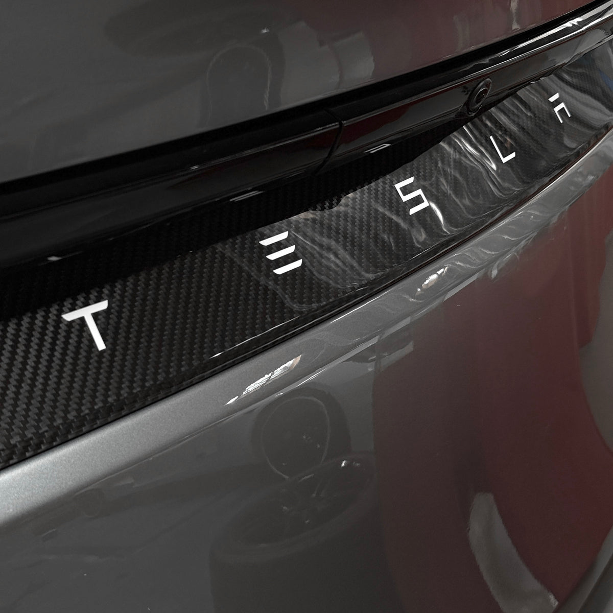 Red Molded Rpm 2026+ | Model Y Juniper Refreshed Tailgate Applique - Real Dry Molded ...