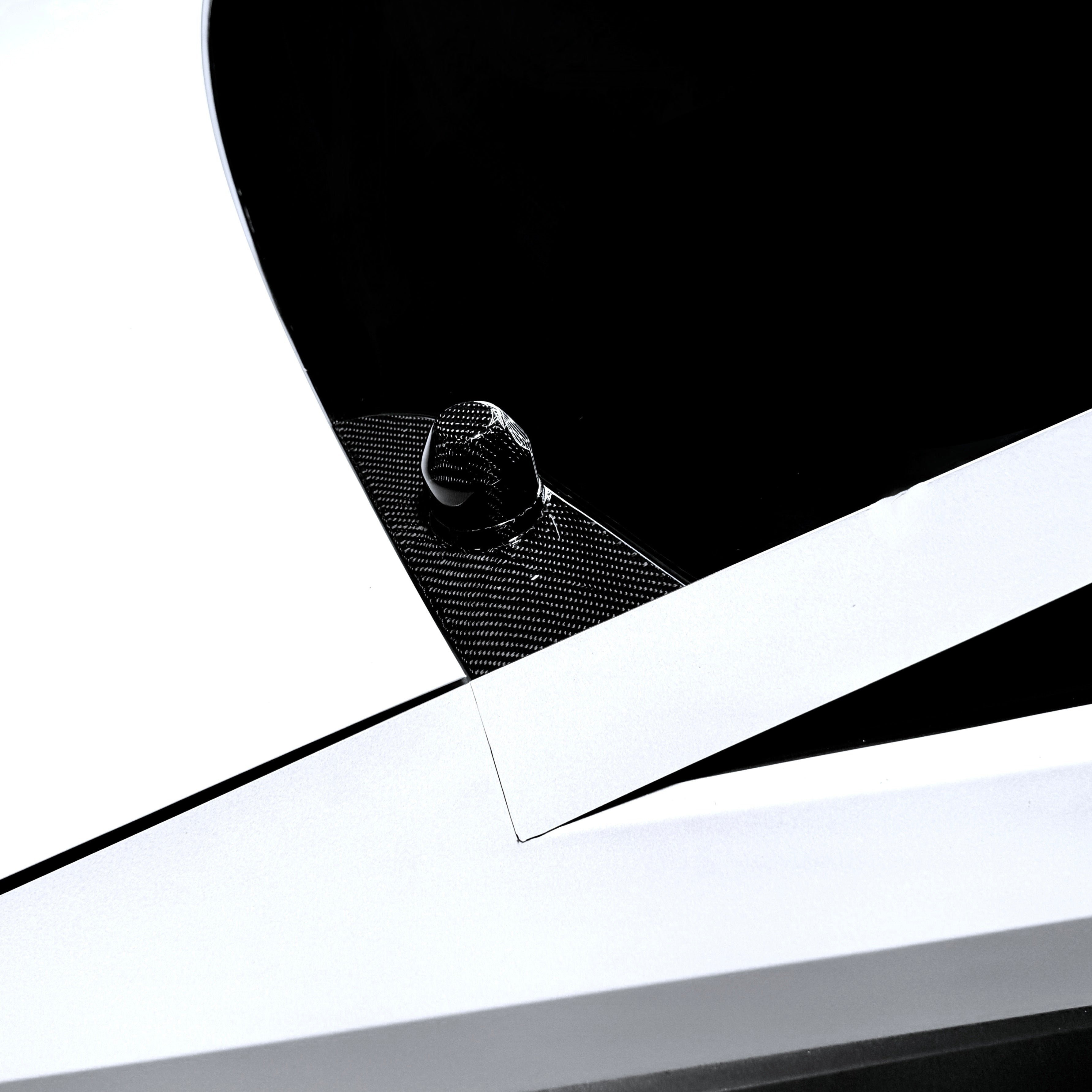 Cybertruck Windshield Wiper Motor Cover & Cap Overlay- Real Molded