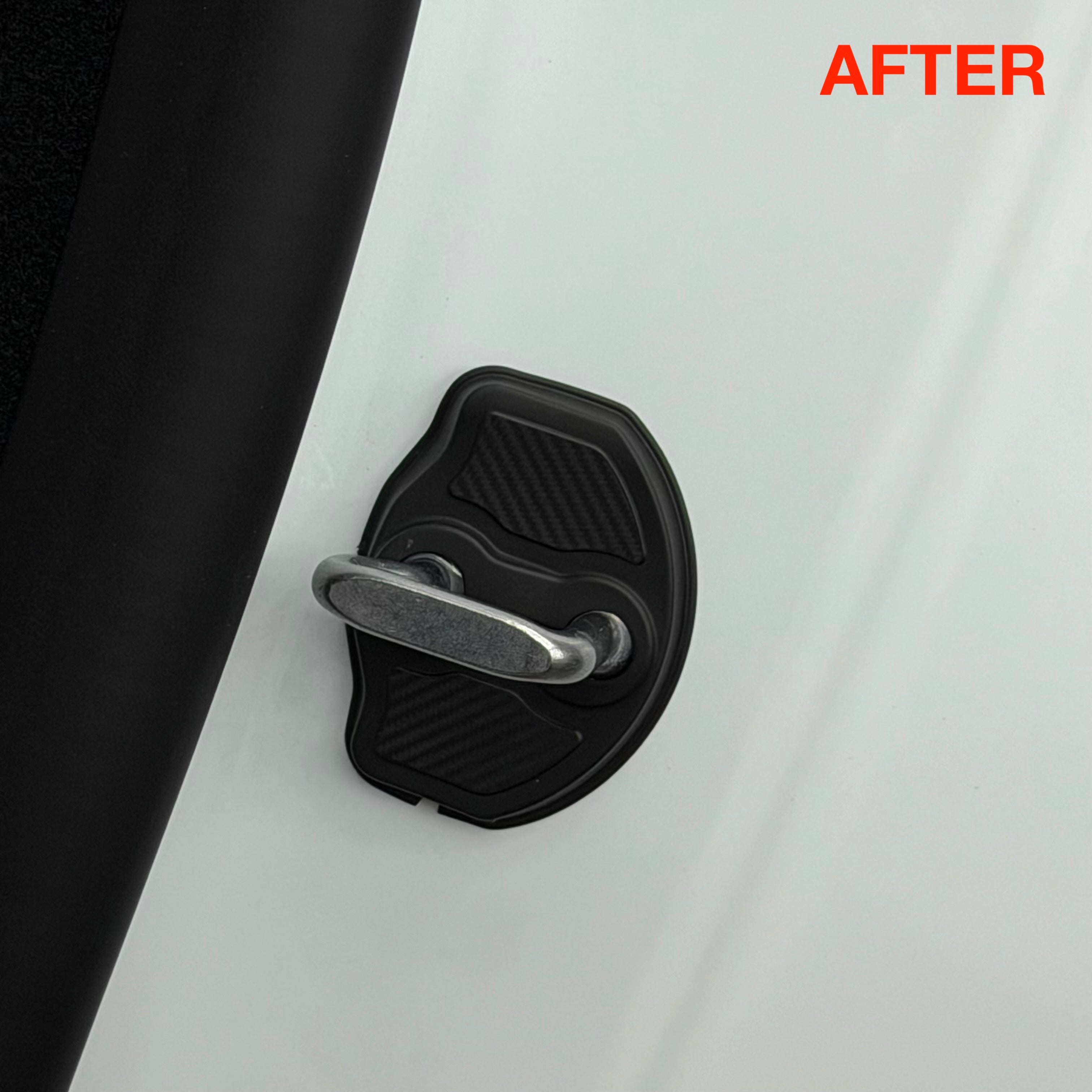 Model 3 & Y Door Lock Latch Strikes Cover (4 Pieces) - Silicone