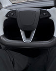 2026+ | Model Y Juniper Refreshed "Plain Weave" (Performance Look) Yoke Carbon Fiber Steering Wheel Upgrade - Real Dry Molded Carbon Fiber
