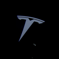 TESLA T Logo Color Changing Puddle Lights with Glass Projector Lamp (1 Pair)