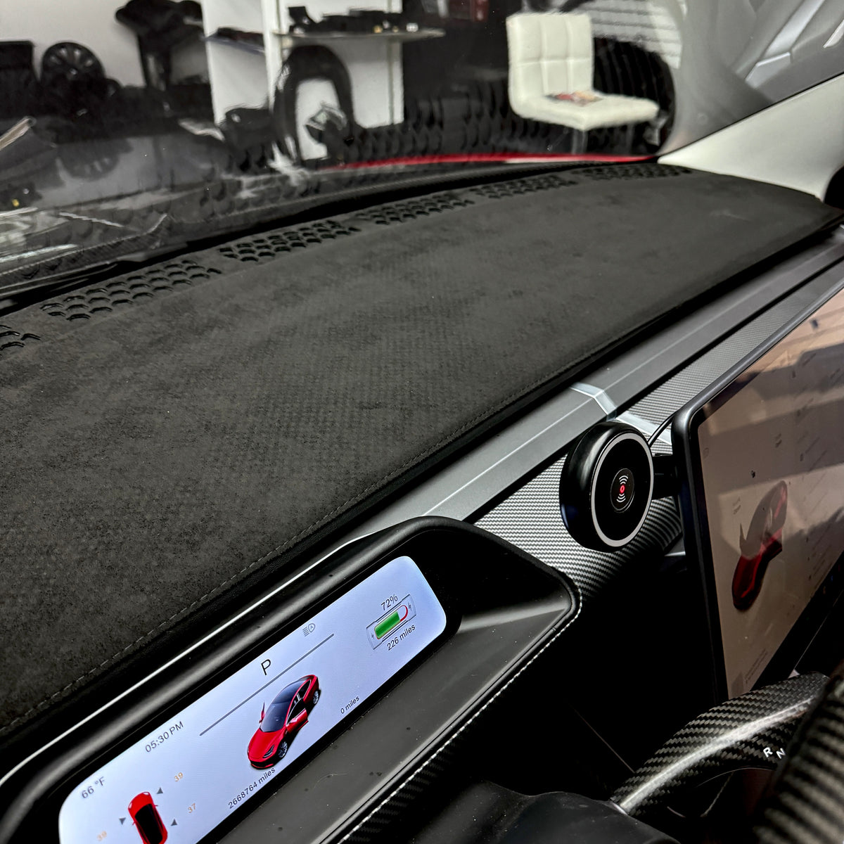 Model 3 & Y Dashboard & Air Vent Cover - Door Panel Matching Grey Alca ...