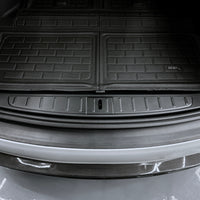 Model X Trunk Sill Plate Covers - ABS Plastic with Carbon Fiber Pattern