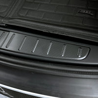 Model X Trunk Sill Plate Covers - ABS Plastic with Carbon Fiber Pattern