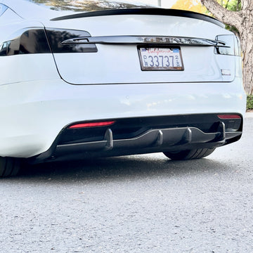 2021+ | Model S Viento Diffuser - Real Molded Carbon Fiber