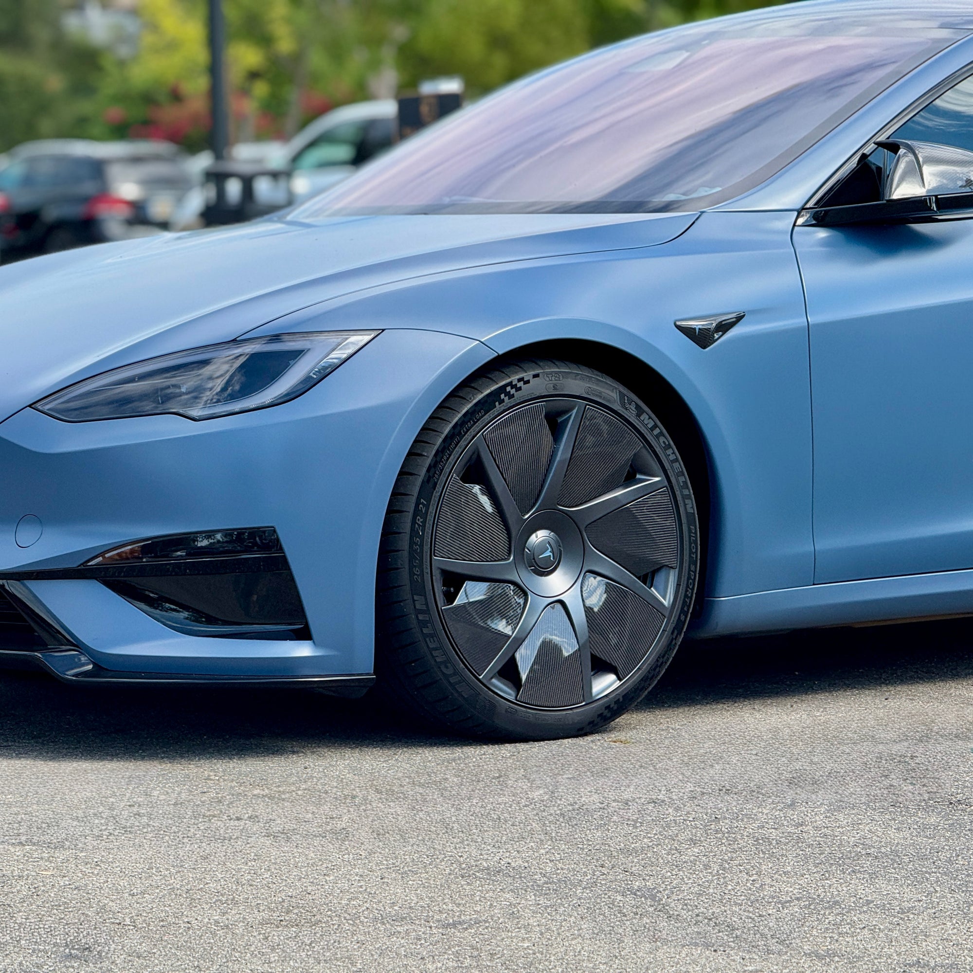 2026+ | Model S 21” Velarium Wheel Carbon Fiber Spoke Inserts - 28 Piece Kit