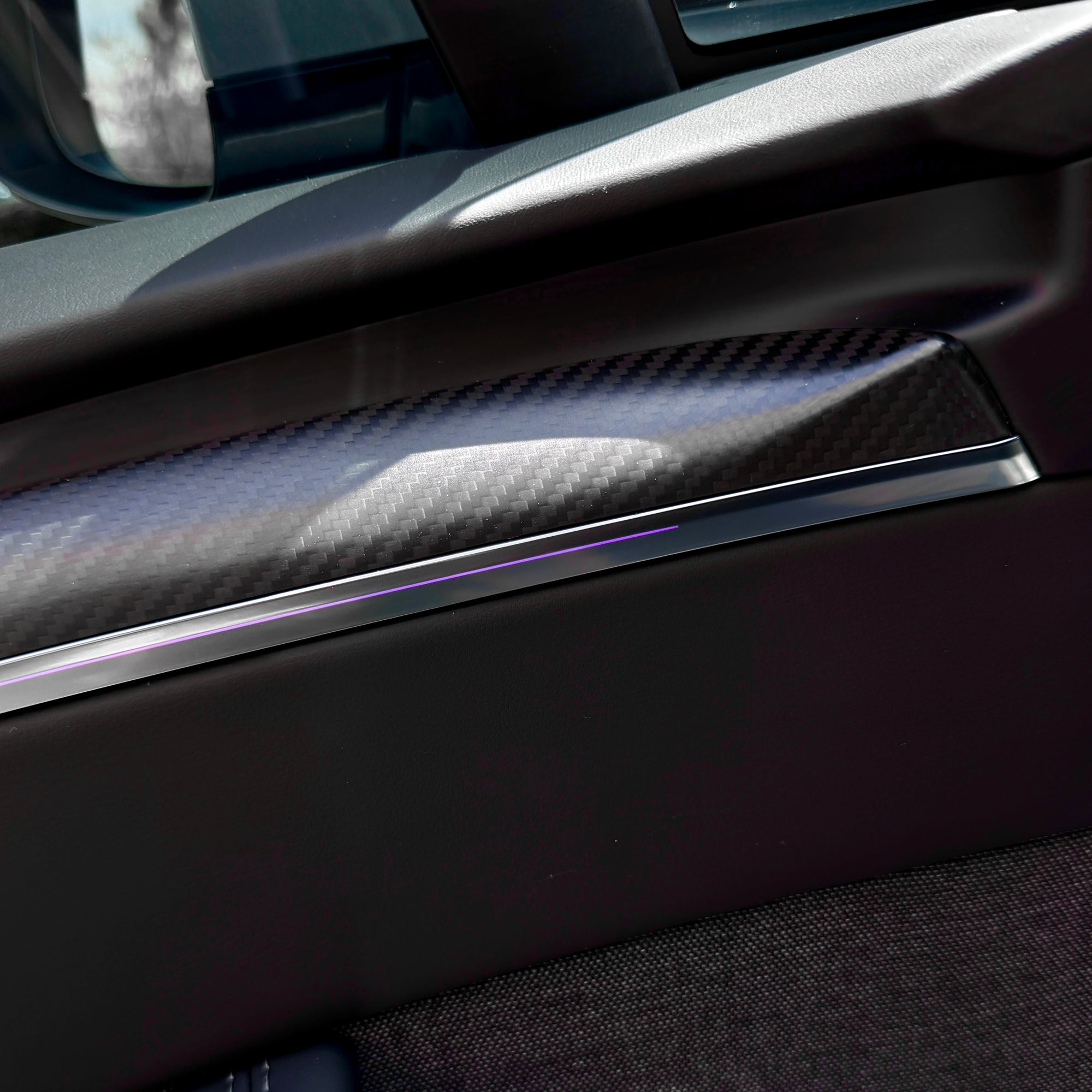 Model S &amp; X Interior Upgrade Kit "Go Plaid" (9 &amp; 12 Piece Kit) - Real Molded Carbon Fiber - Goodbye Wood