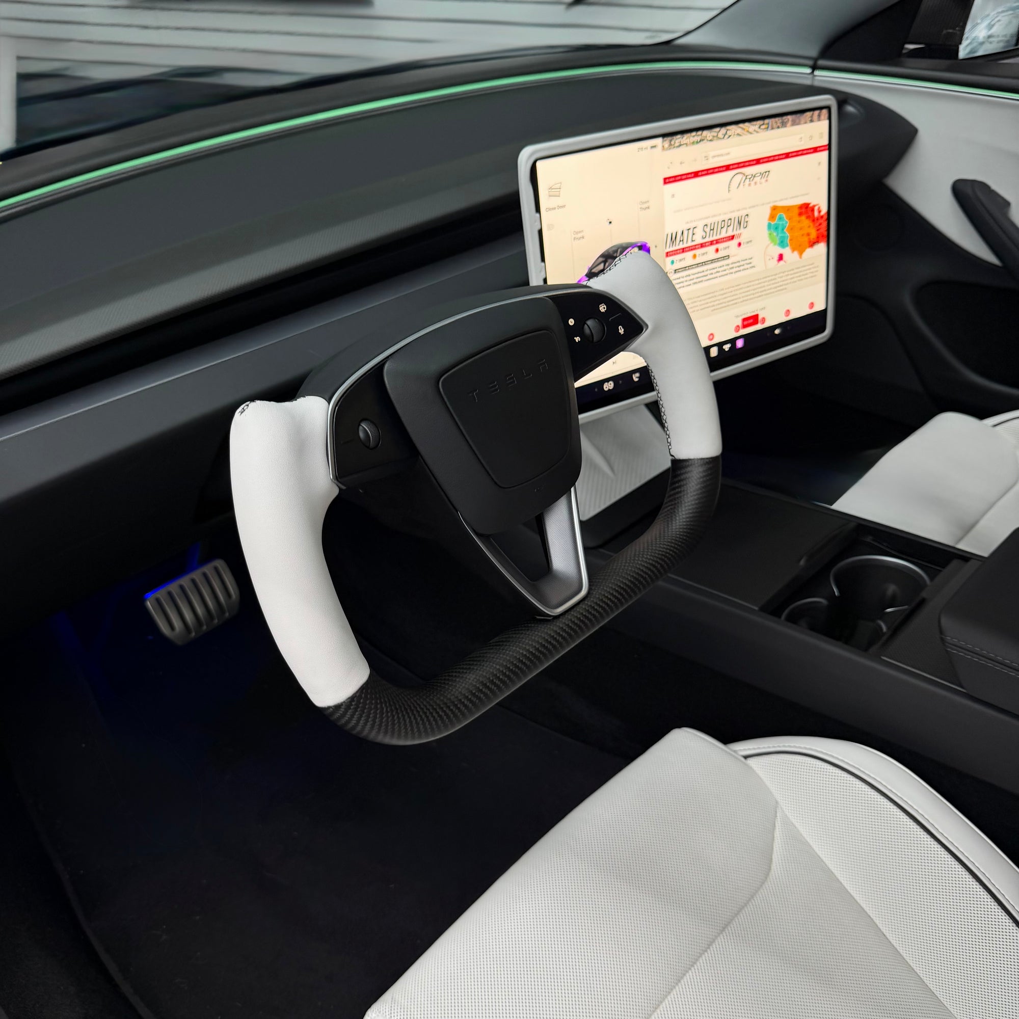 2024+ | Model 3 Yoke Carbon Fiber Heated Steering Wheel Upgrade - Variety*