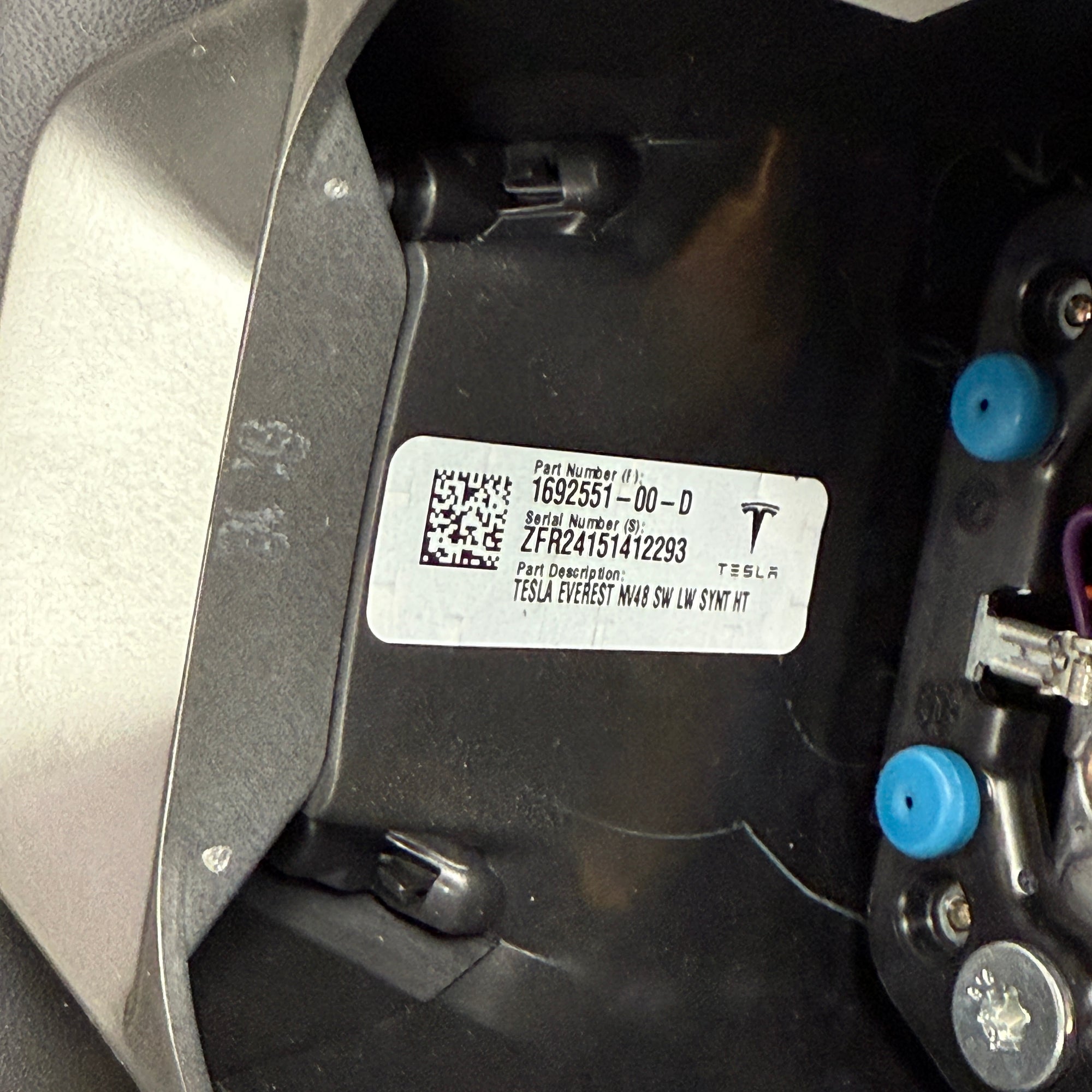 Cybertruck Yoke Steering Wheel - TESLA Factory Original Core, Reshaped &amp; Resurfaced in Real Molded Carbon Fiber