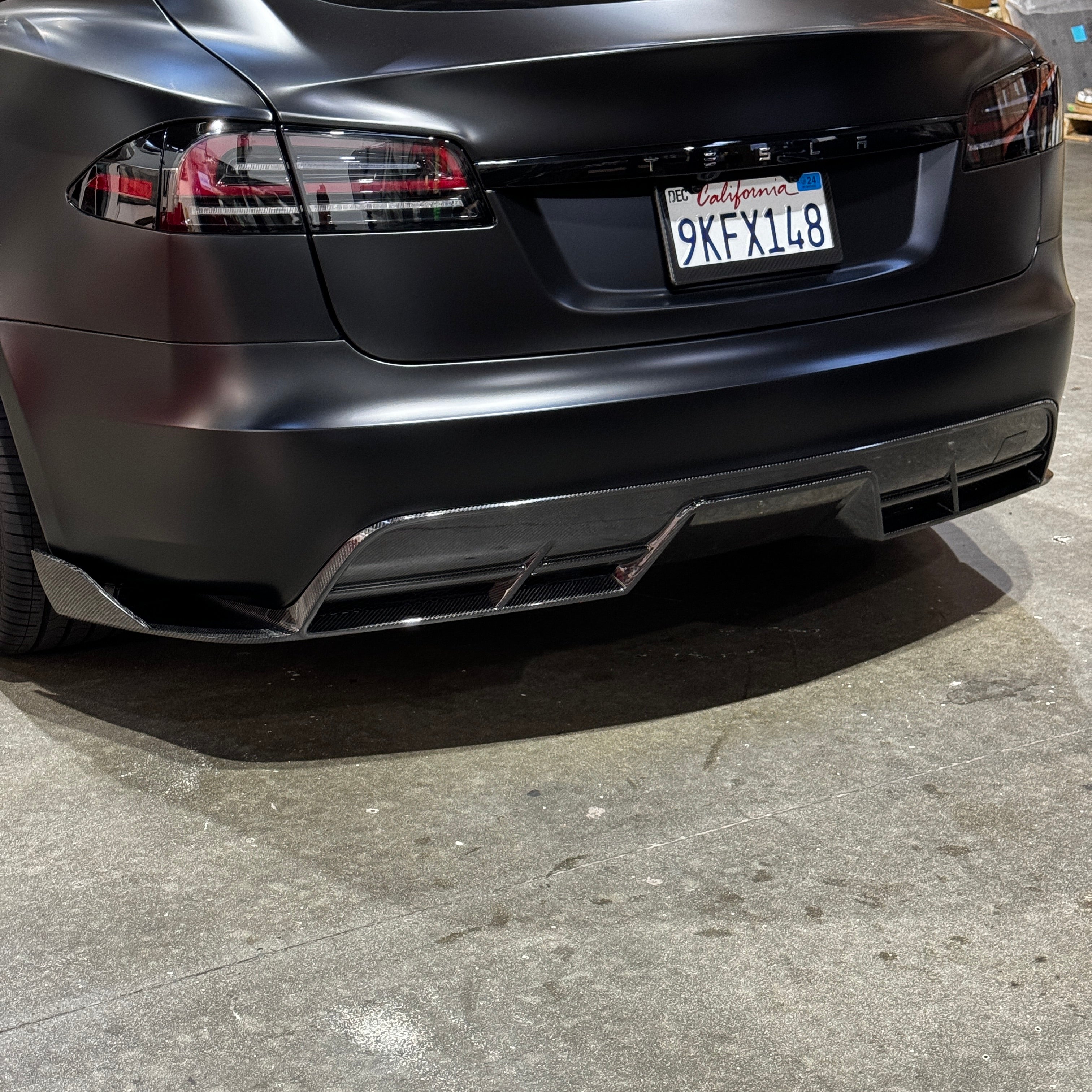 2021+ | Model S Viento Replacement Diffuser - Real Molded Carbon Fiber ...
