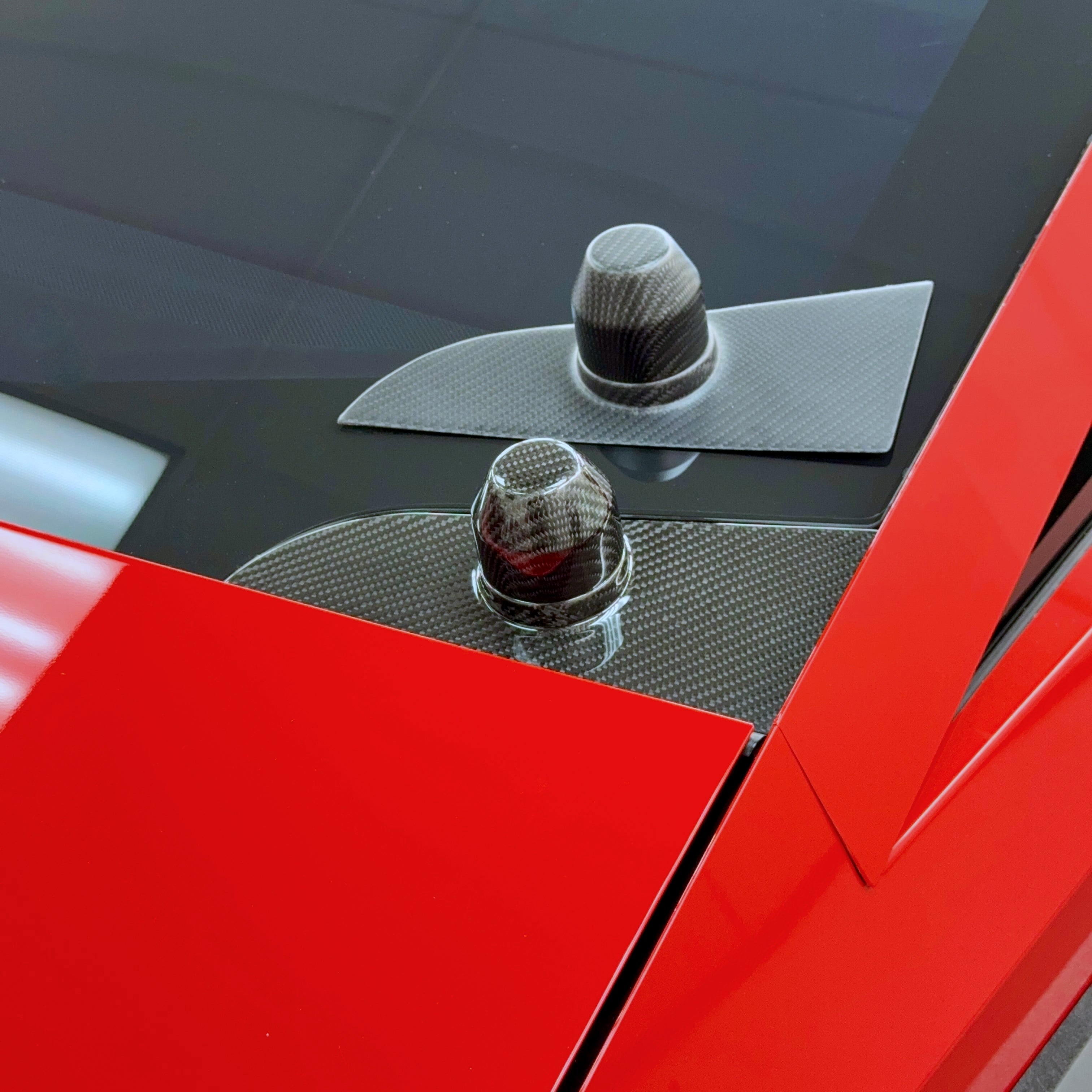 Cybertruck Windshield Wiper Motor Cover & Cap Overlay- Real Molded