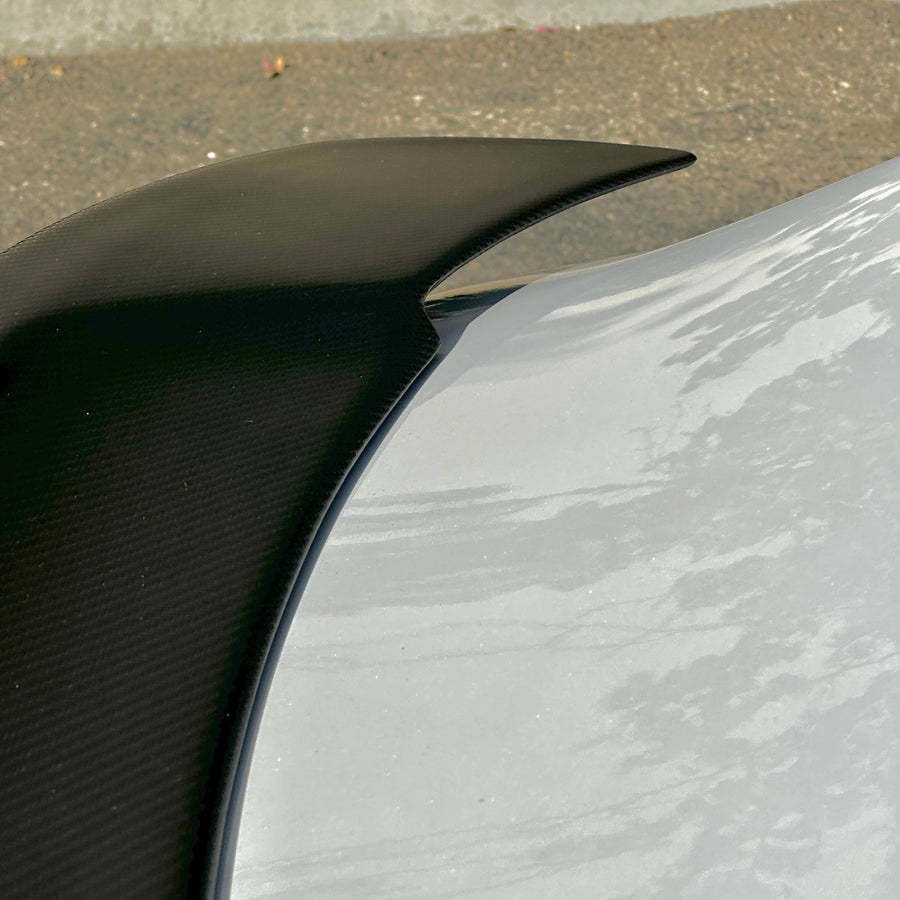 Model 3 Colossal Rear Wing Spoiler - Real Molded Carbon Fiber