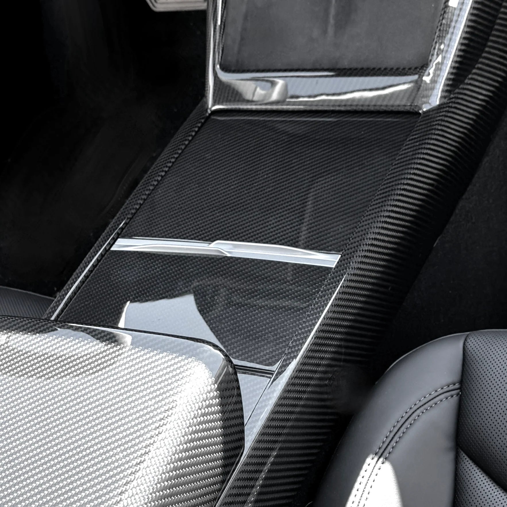 2024+ | Model 3 Highland Refreshed Full Interior Carbon Fiber Kit Bundles (20 Pieces) - Real Dry Molded Carbon Fiber