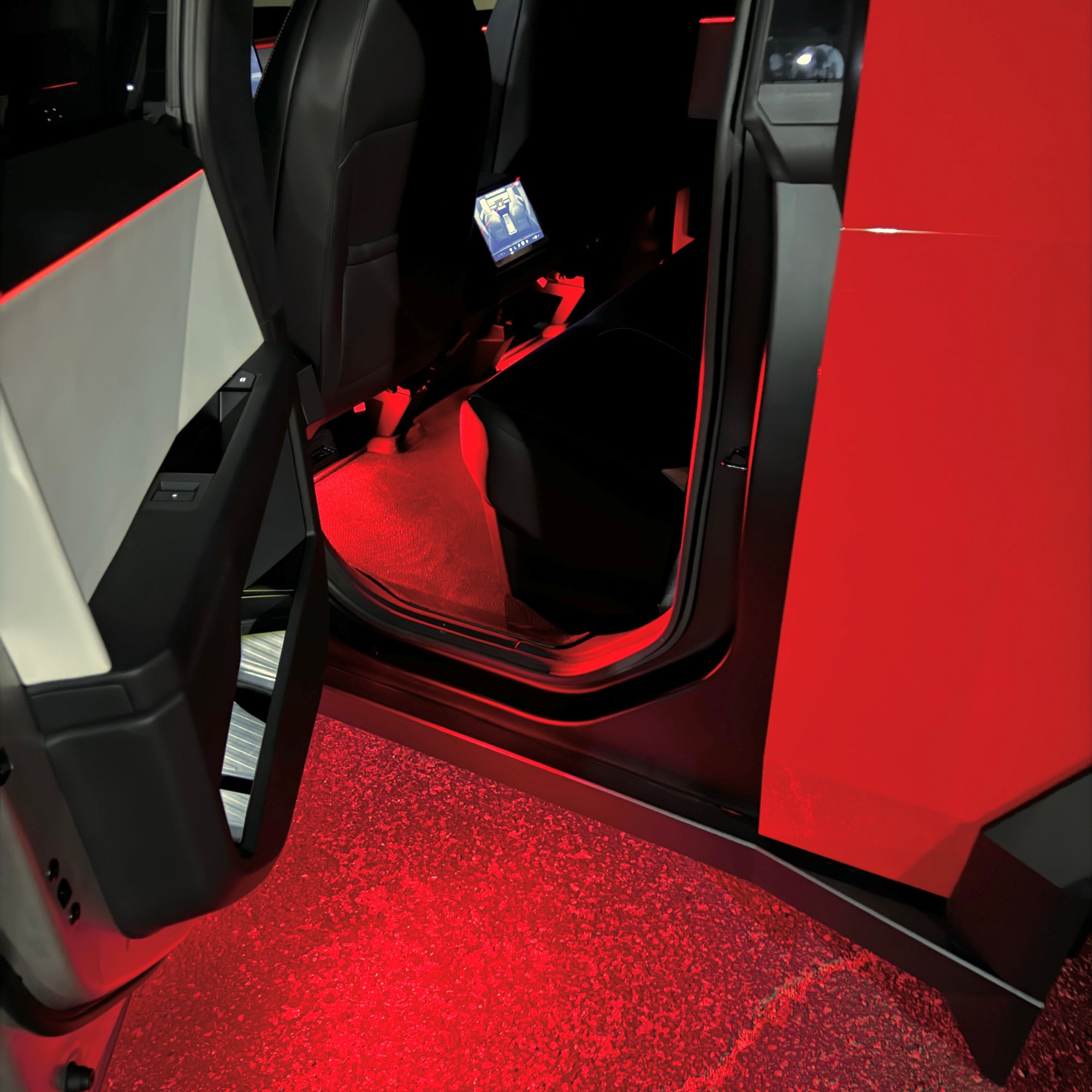 Cybertruck Interior &amp; Door LED Colored Lighting Upgrade Kits - RGB-W with IR Remote