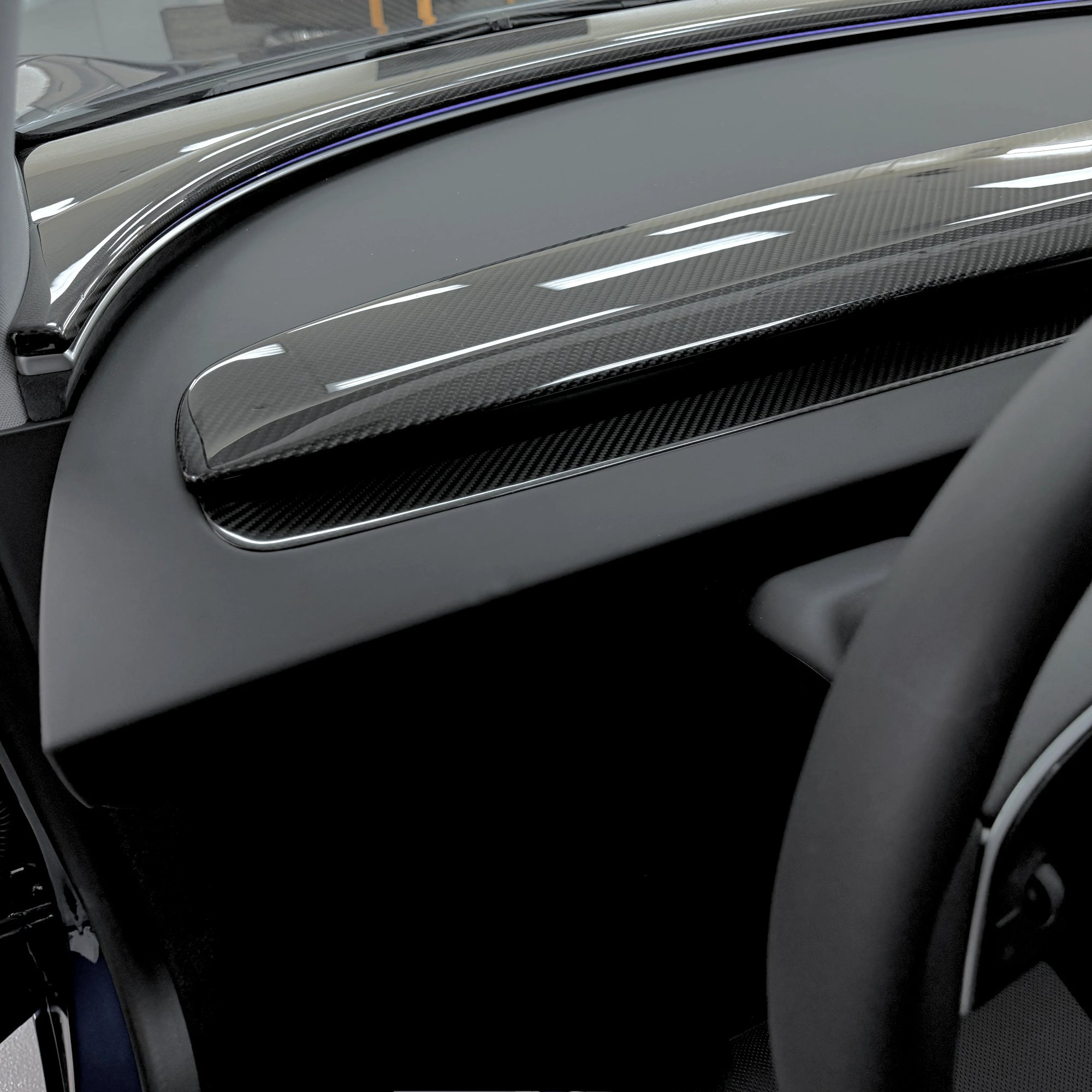 2026+ | Model Y Juniper Refreshed Full Interior Carbon Fiber Kit Bundles (18 Pieces) - Real Dry Molded Carbon Fiber