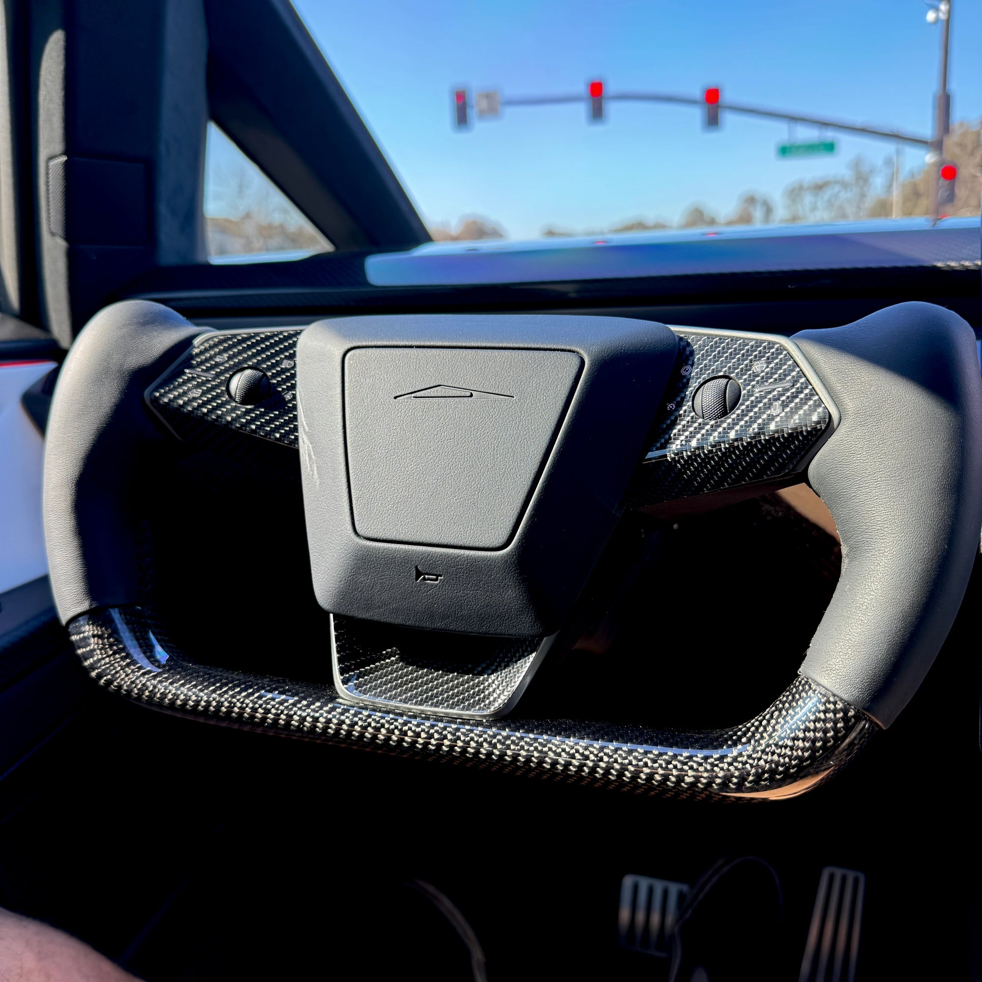 Cybertruck Steering Wheel Bezel Wrap - Variety (3 Piece Kit)