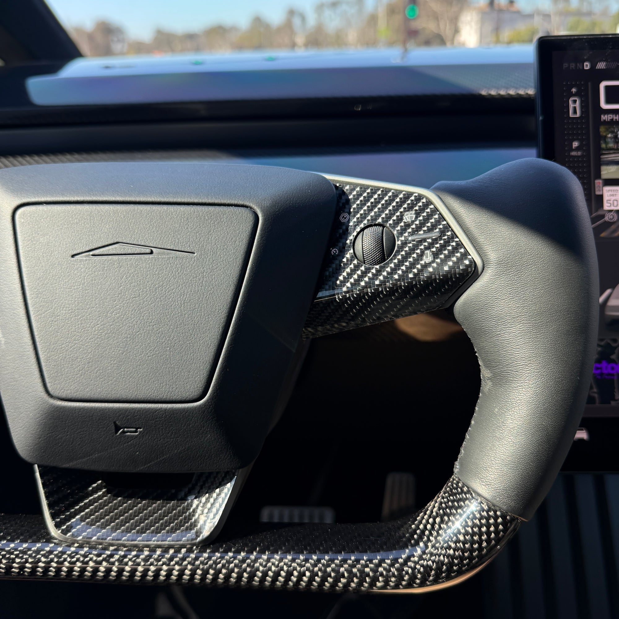 Cybertruck Steering Wheel Bezel Wrap - Variety (3 Piece Kit)