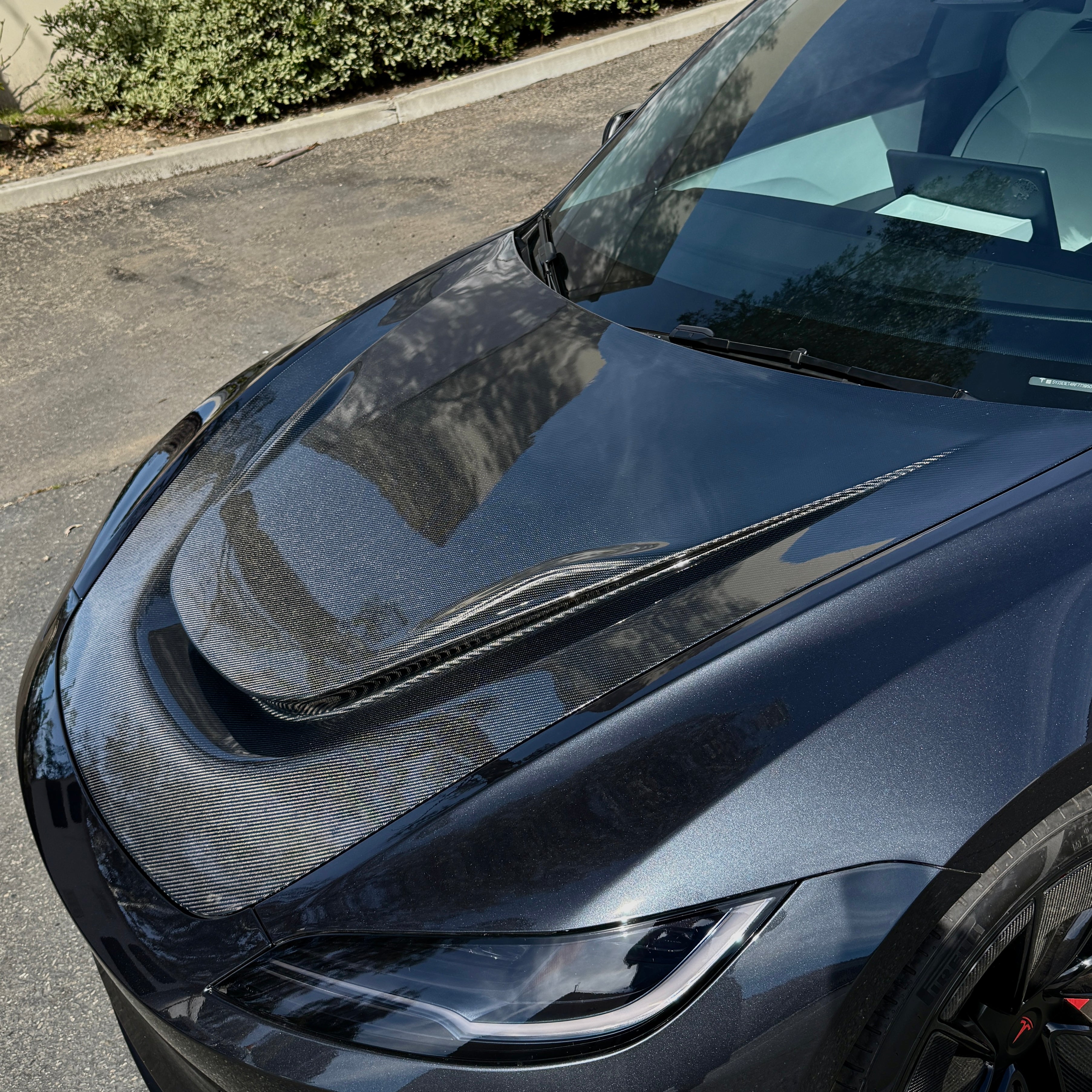 2024+ Model 3 Highland Serpent Hood – Carbon Fiber with Xpel PPF