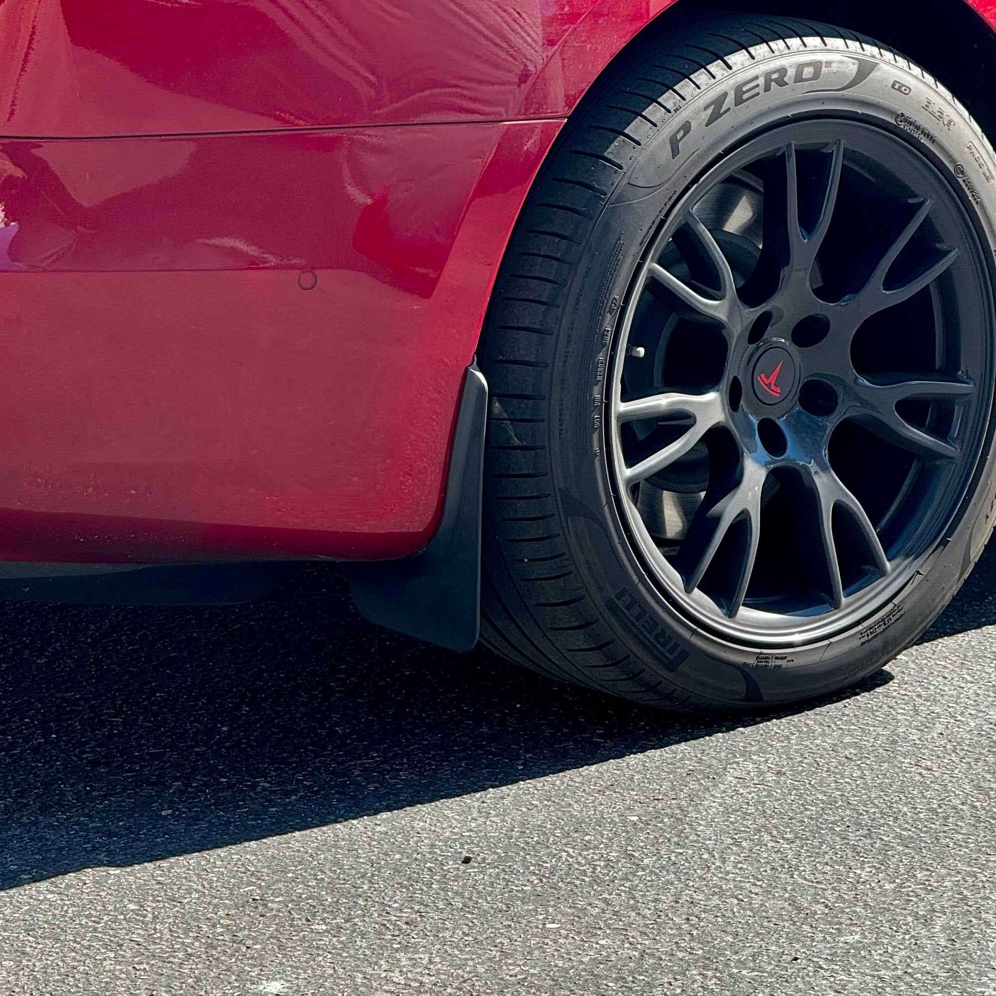 2021+ | Model S Mud Flaps Bendable &amp; Flexible - Screwless (Gen. 2) - Set of 4