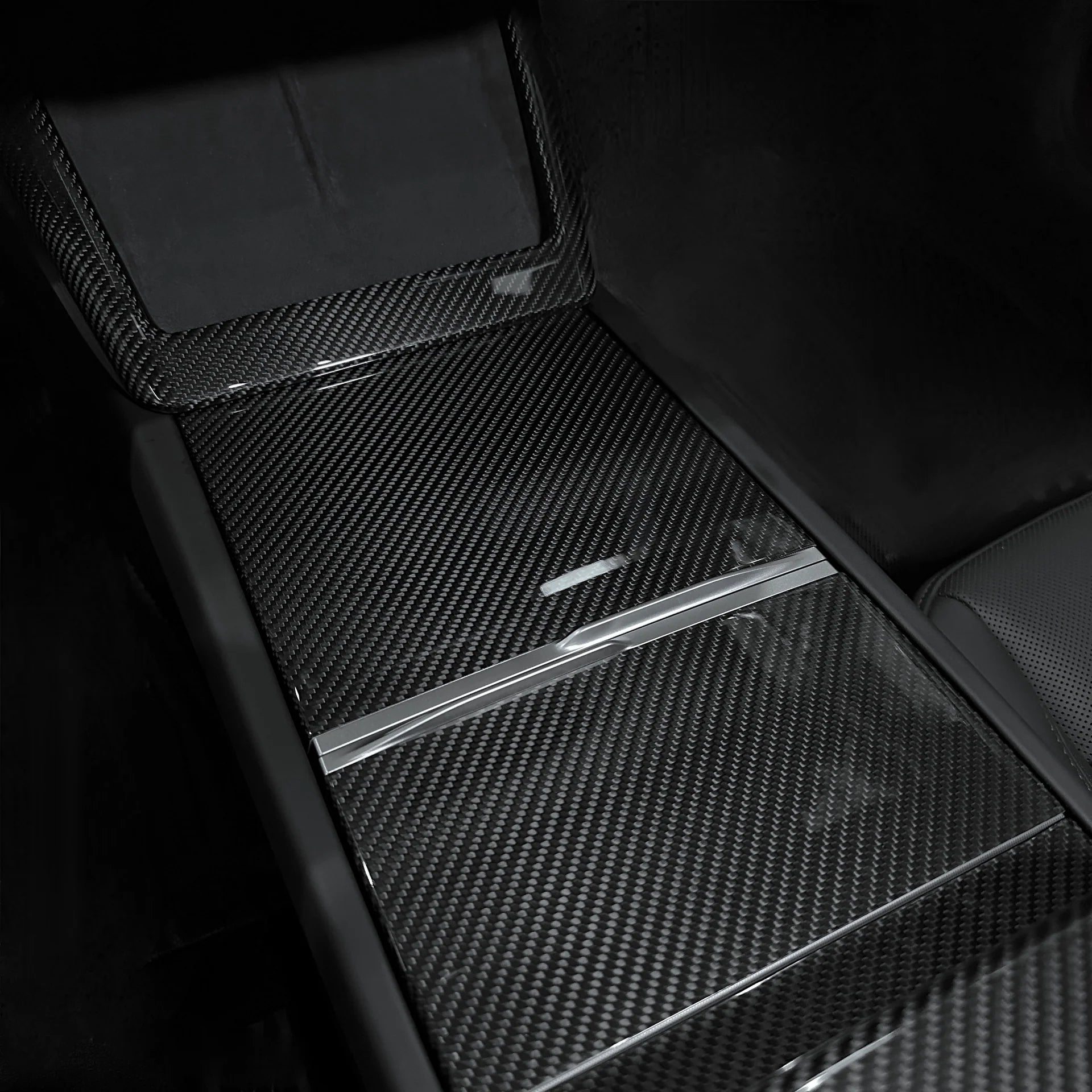 2024+ | Model 3 Highland Refreshed Full Interior Carbon Fiber Kit Bundles (20 Pieces) - Real Dry Molded Carbon Fiber