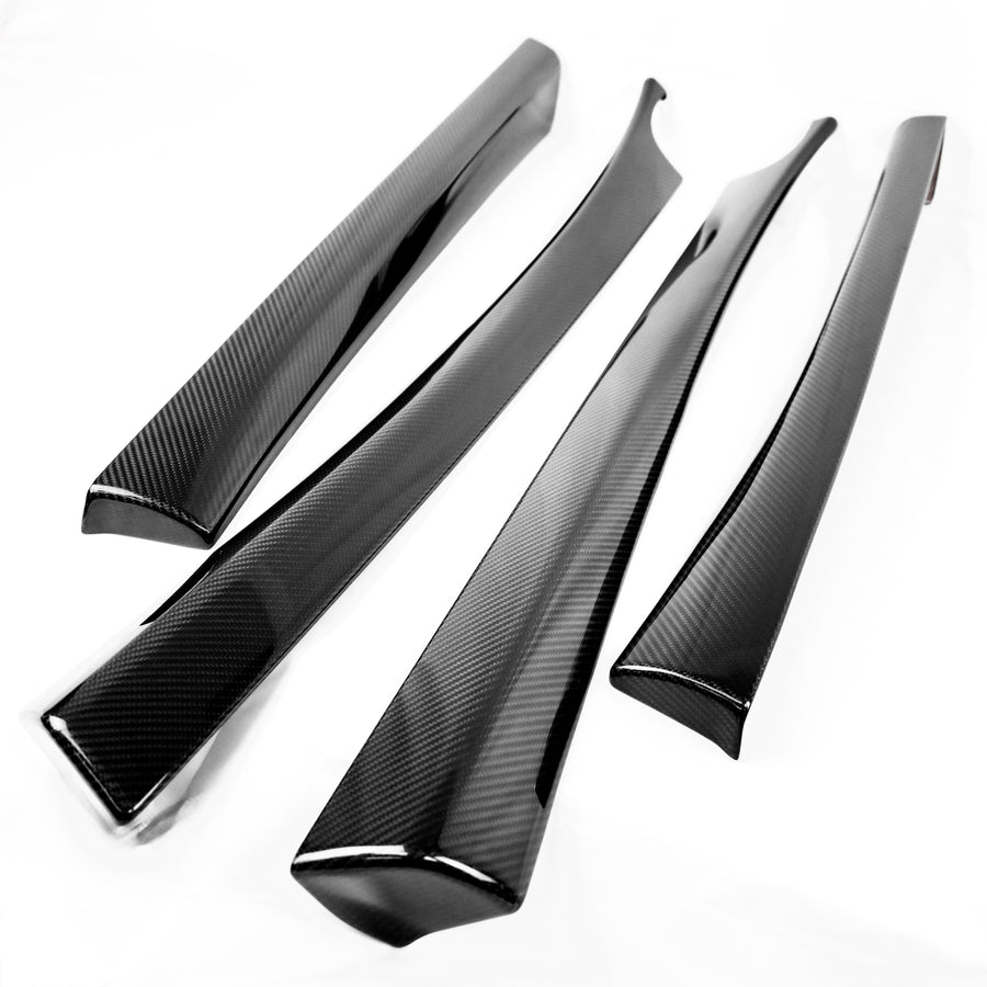 2024+ Model 3 Front & Rear Upper Door Panel Overlays (4 Pieces) Re