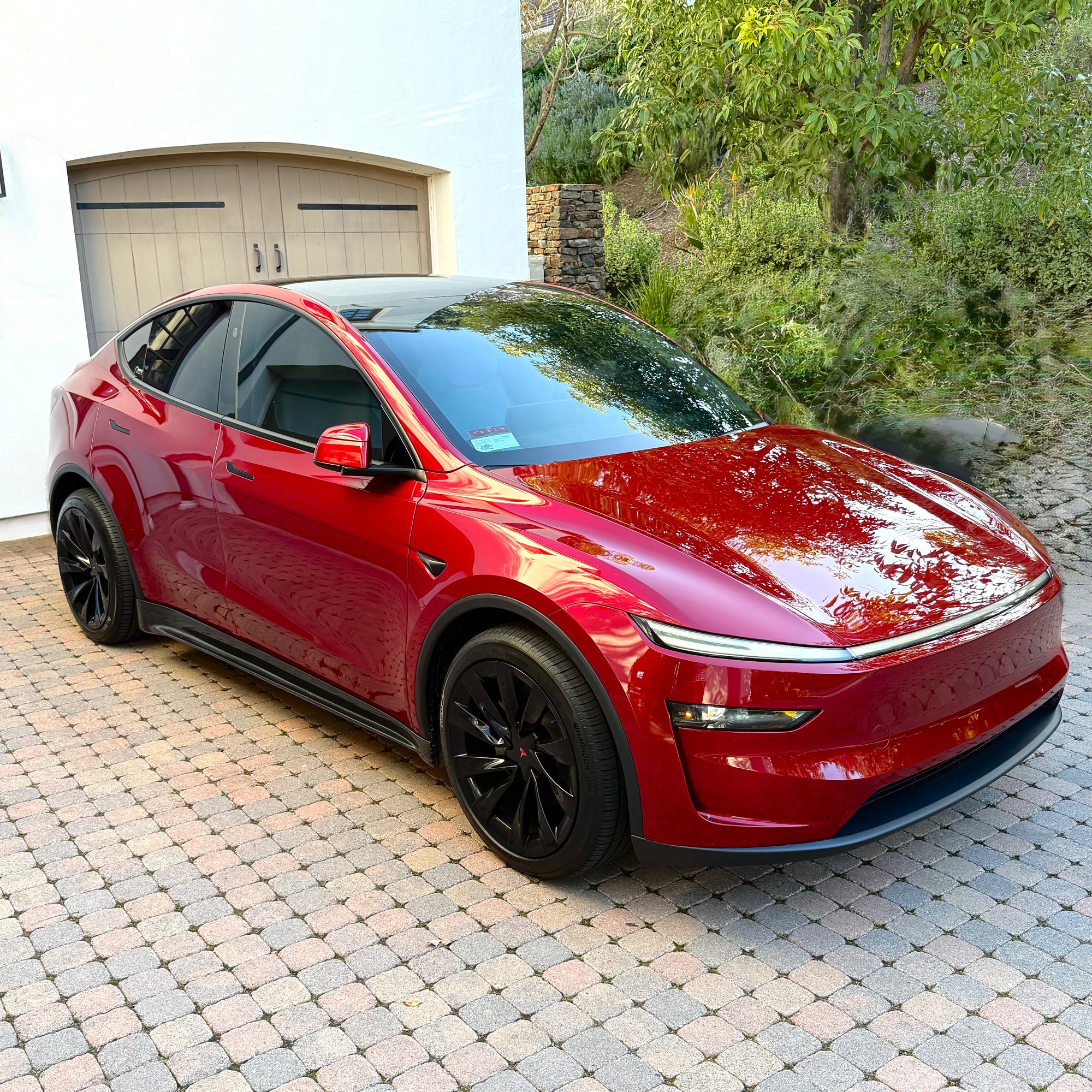 2025+ | Model Y Refreshed Light-bar &amp; Headlight Protection Film Kit - Clear or Smoked