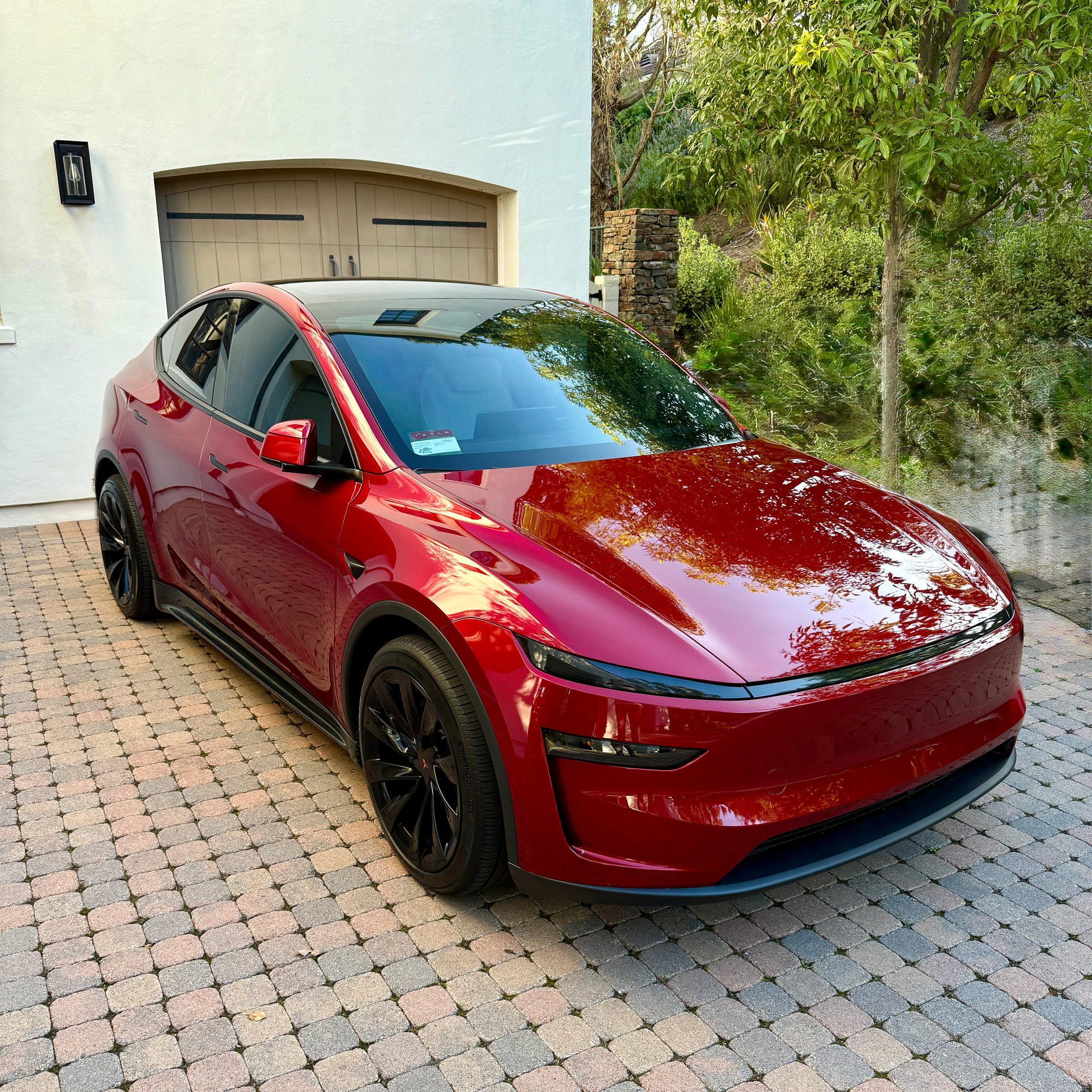 2025+ | Model Y Refreshed Light-bar &amp; Headlight Protection Film Kit - Clear or Smoked