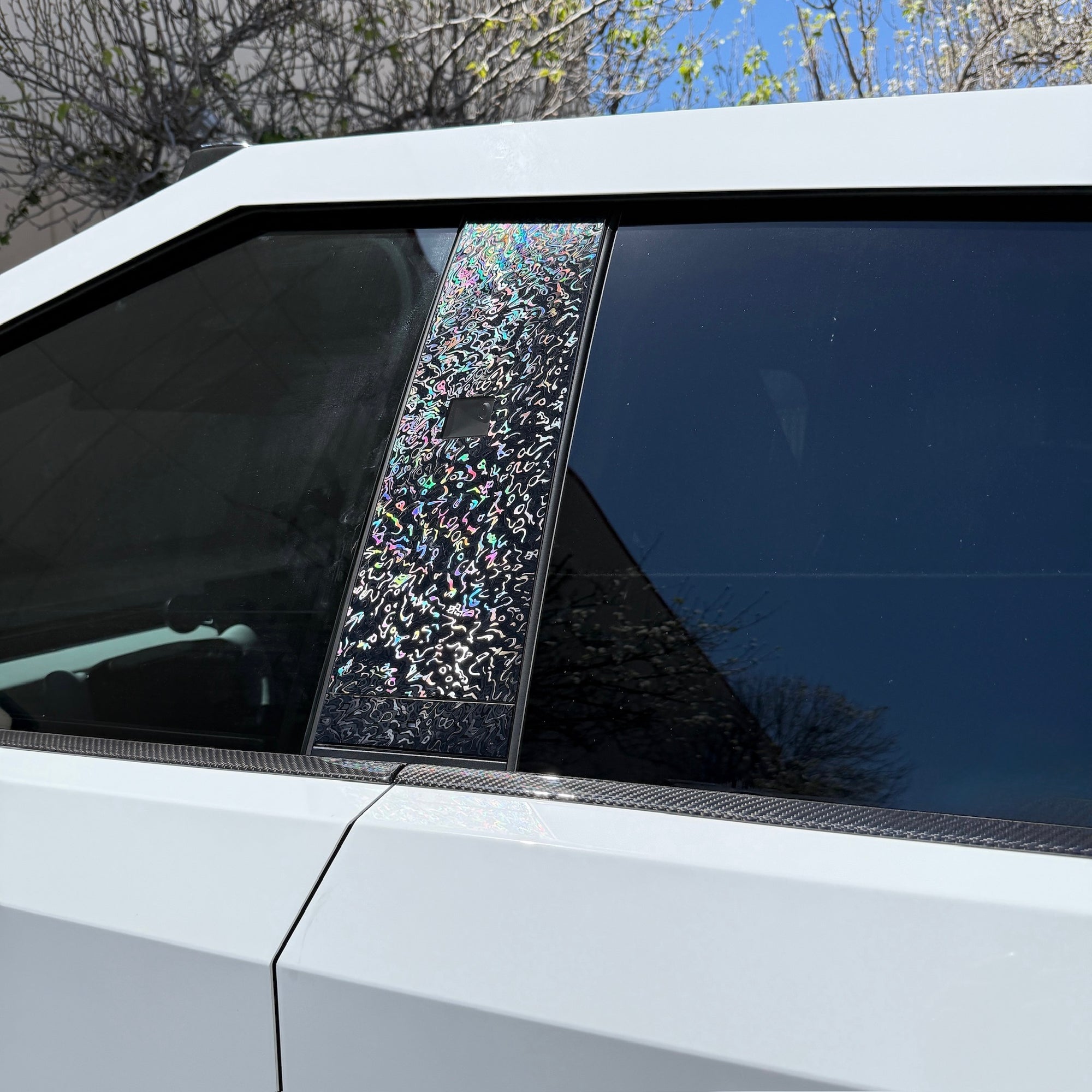 Cybertruck B &amp; C Pillar Overlays (Vinyl / PPF Protection) - Variety (8 Pieces)