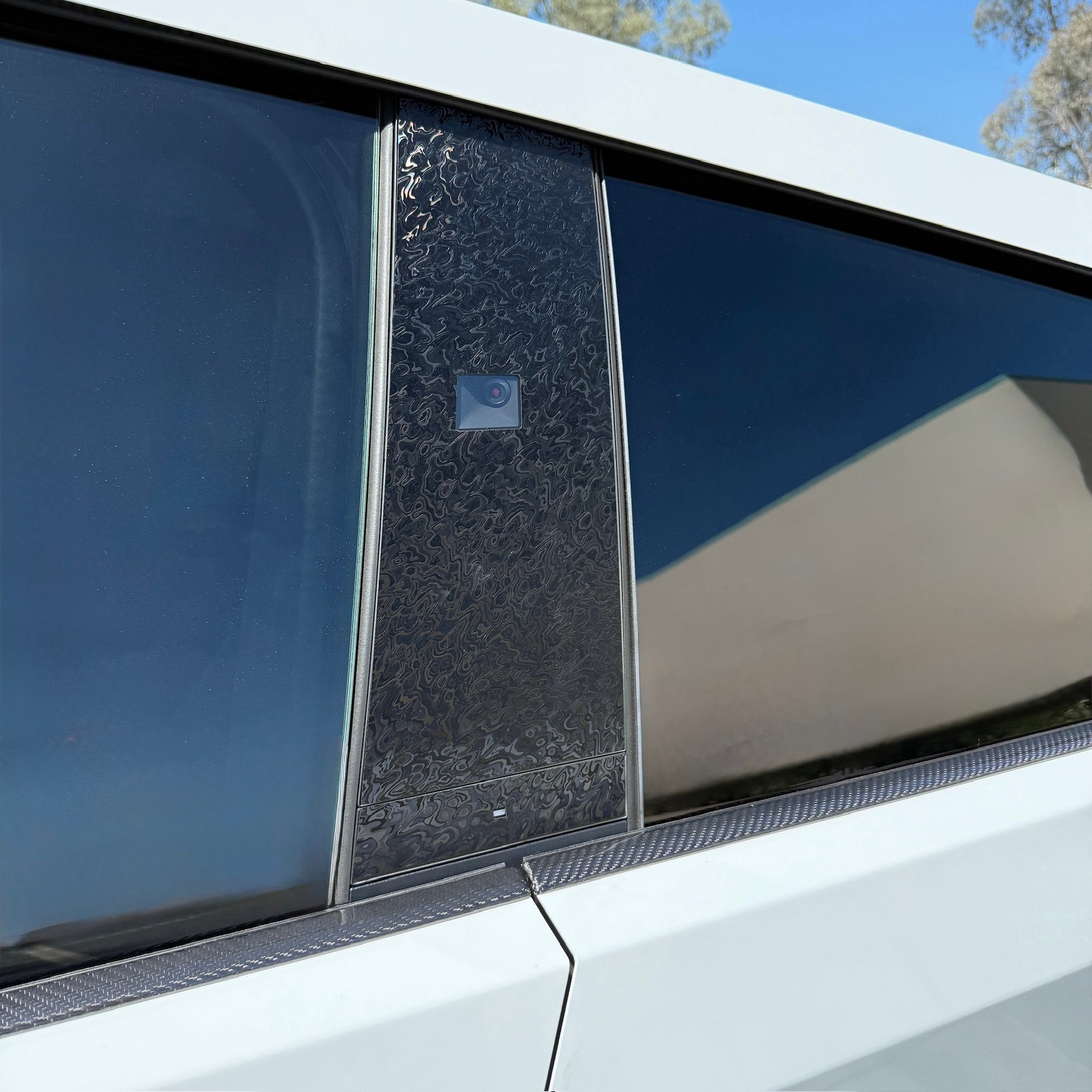 Cybertruck B &amp; C Pillar Overlays (Vinyl / PPF Protection) - Variety (8 Pieces)