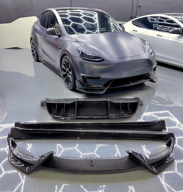 Model Y Colossal Full Body Kit - Real Dry Molded Carbon Fiber (4 Pieces)