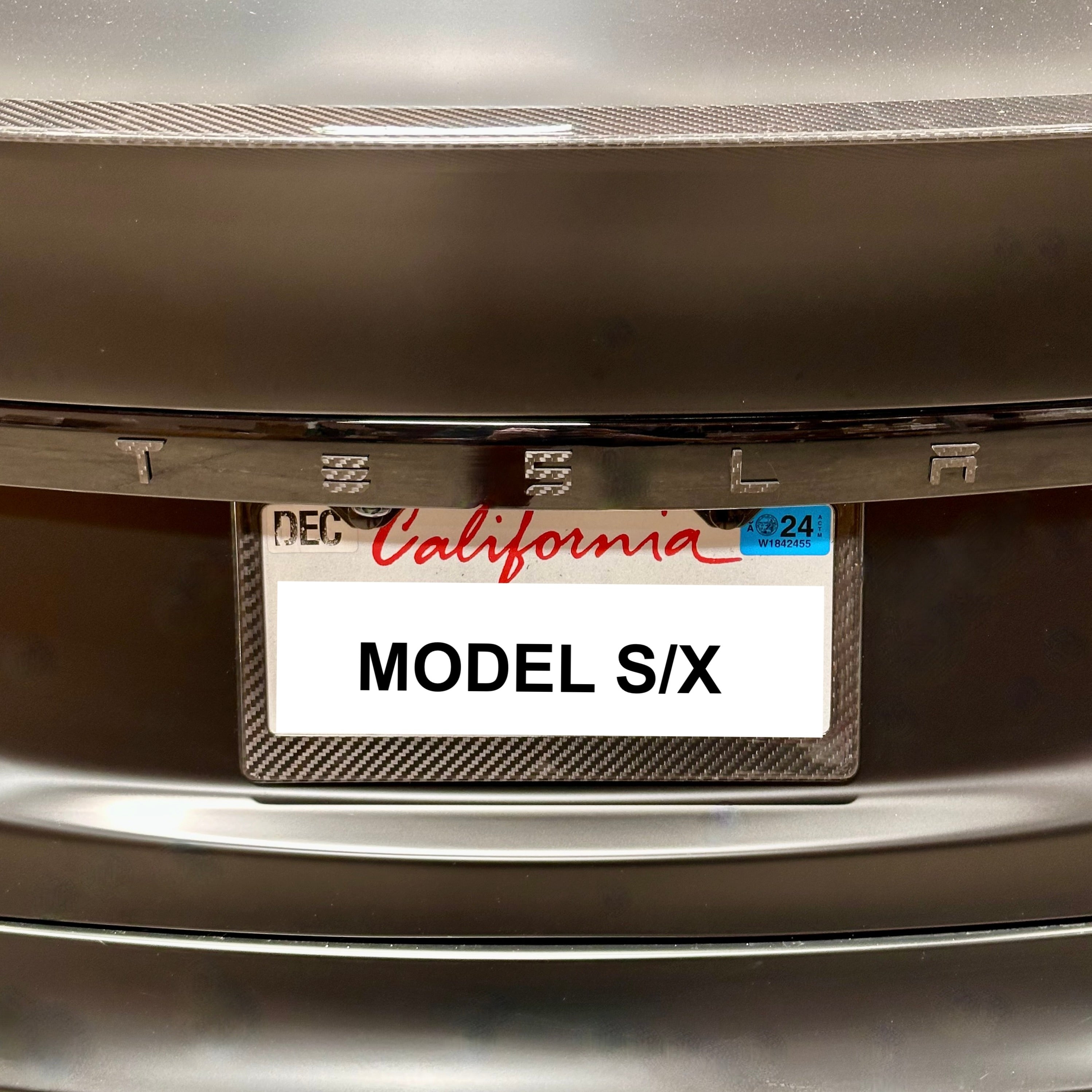 Tesla Model S Rear Emblem Let T-E-S-L-A Tailgate Emblem - Real Molded Carbon Fiber – RPM TESLA ...