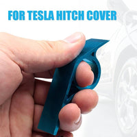 Model Y Aluminum Hitch Cover Removal Tool - Blue