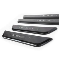 Model 3 & Y Light Up Door Sill Covers - with Magnetic Induction LED's (All 4 Doors)