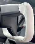 2026+ | Model Y Juniper Refreshed Heated Synthetic Leather Yoke Steering Wheel Upgrade - Color Options Available