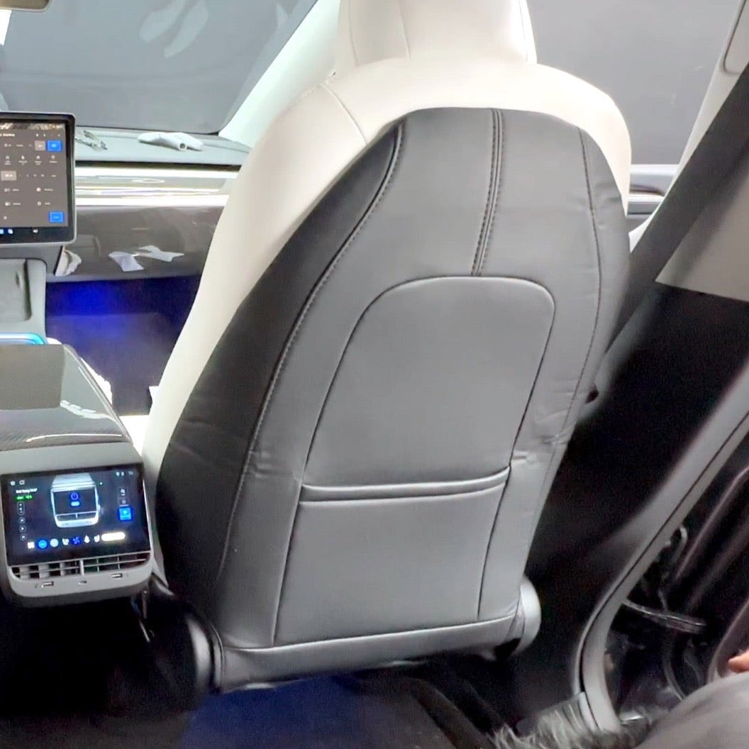 2020+ | Model S3XY Seat Back Anti-Kick Pads With Pocket (1 Pair)